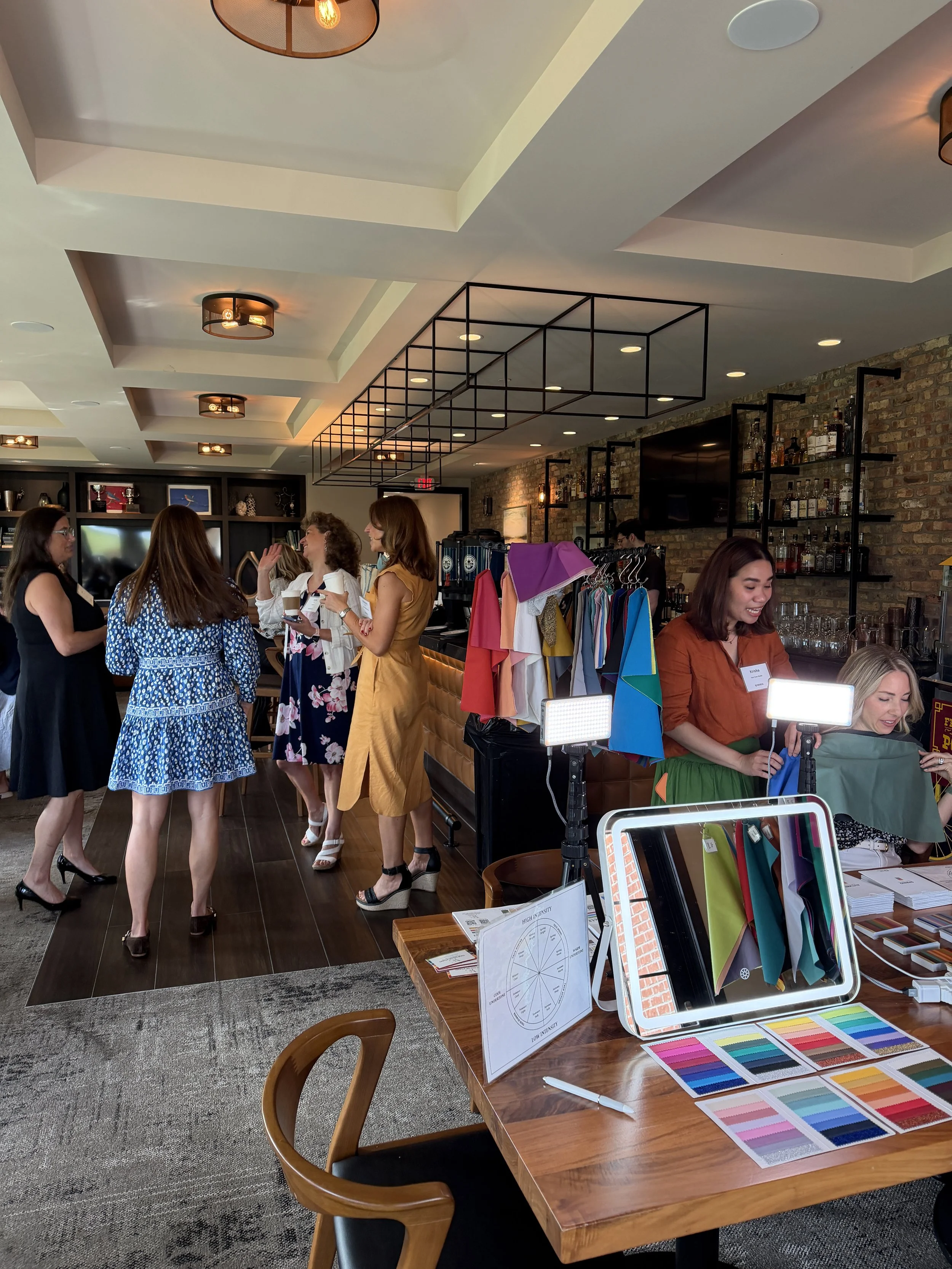On-site corporate color analysis event and activation by Your Color Studio in Chicago