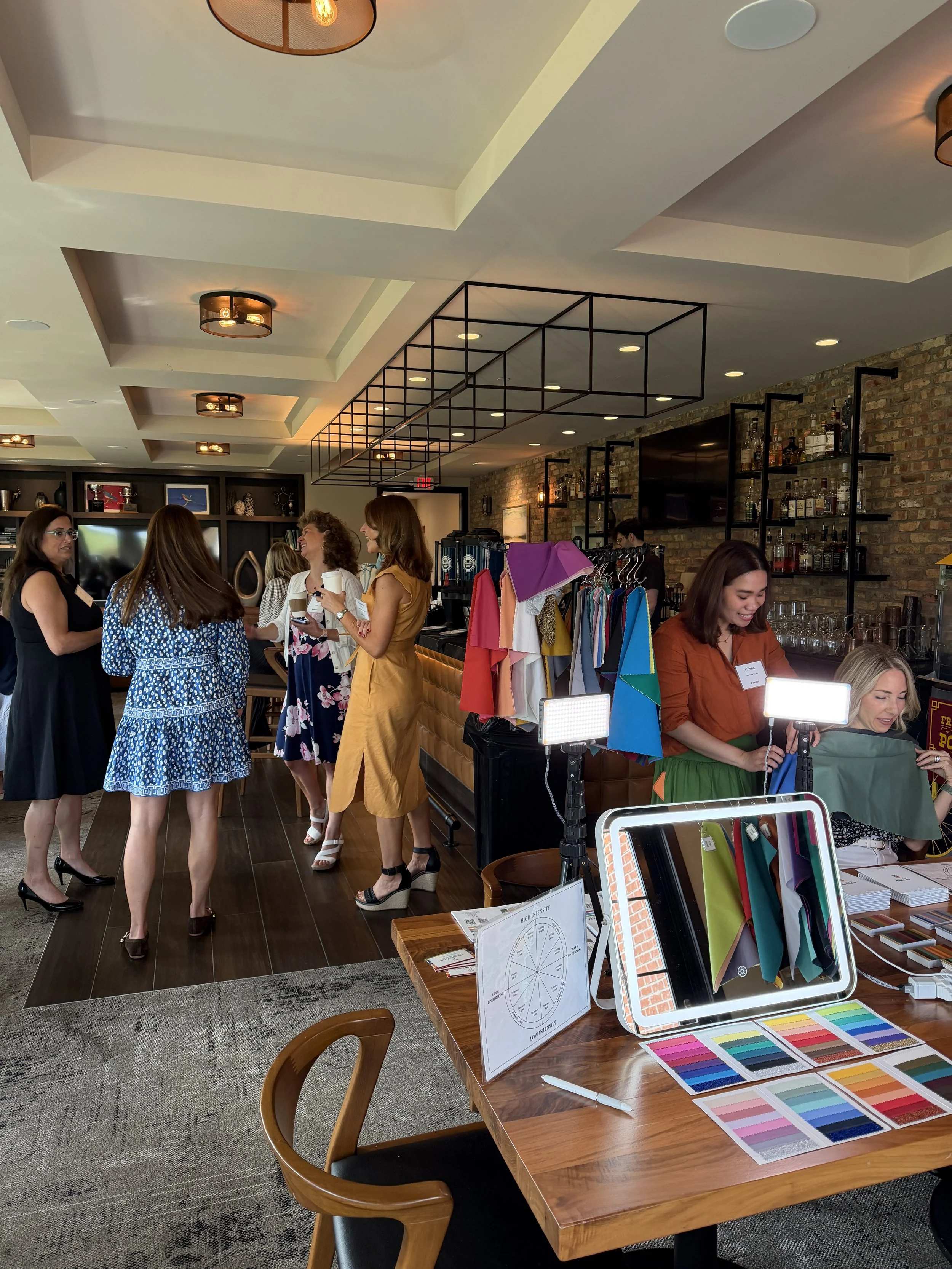On-site corporate color analysis event and activation by Your Color Studio in Chicago