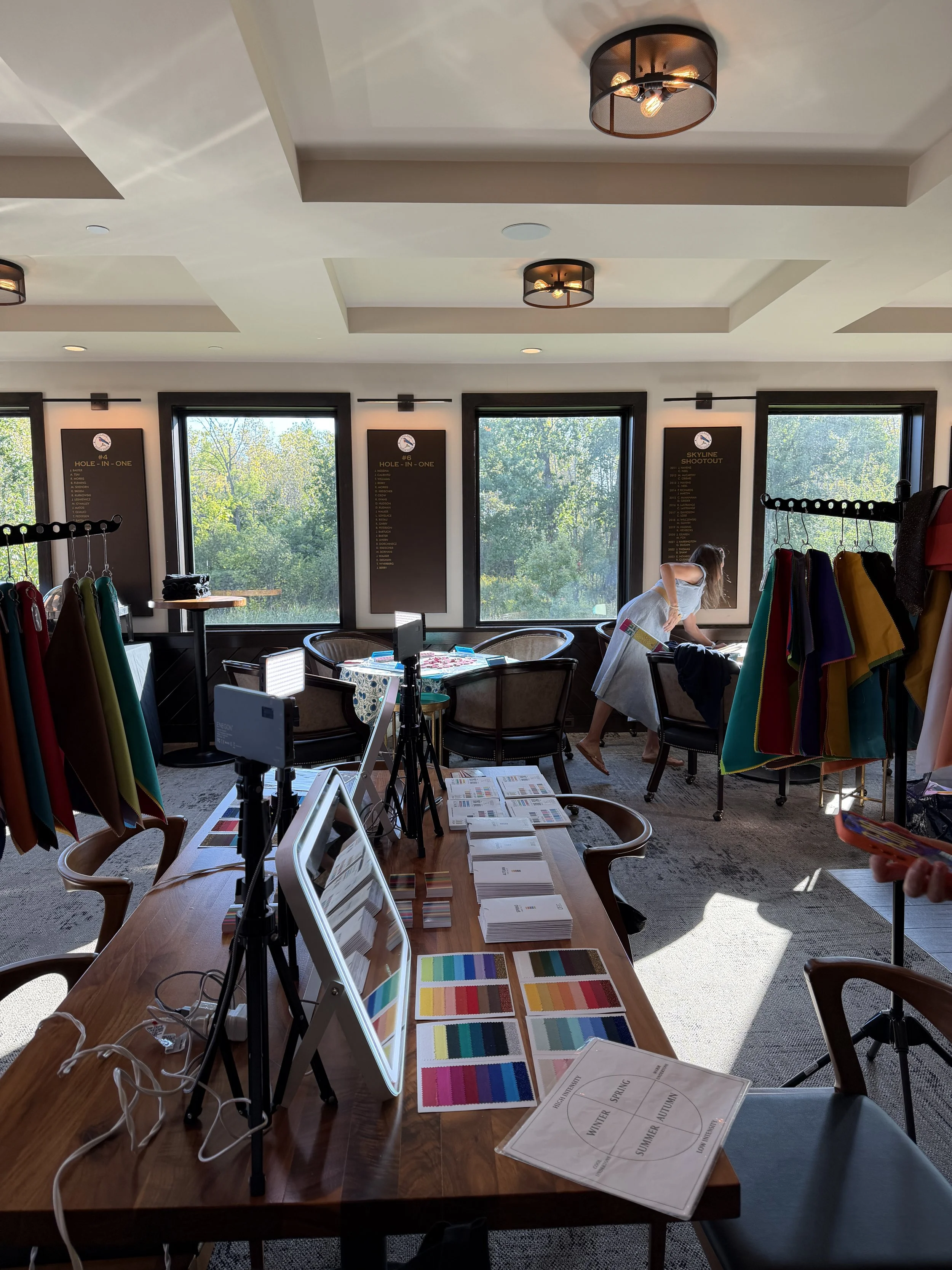 On-site corporate color analysis event and activation by Your Color Studio in Chicago
