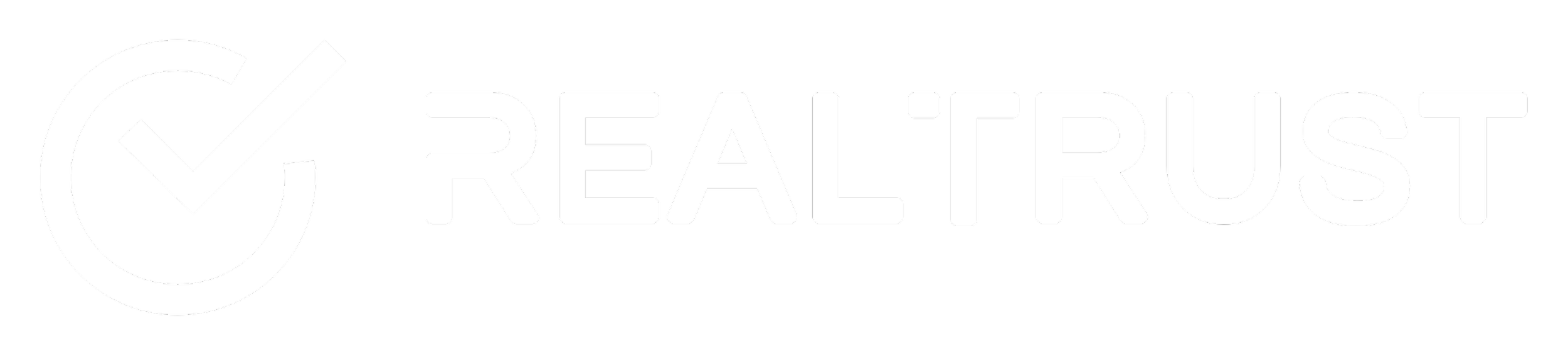 RealTrust logo with a check mark inside a circle