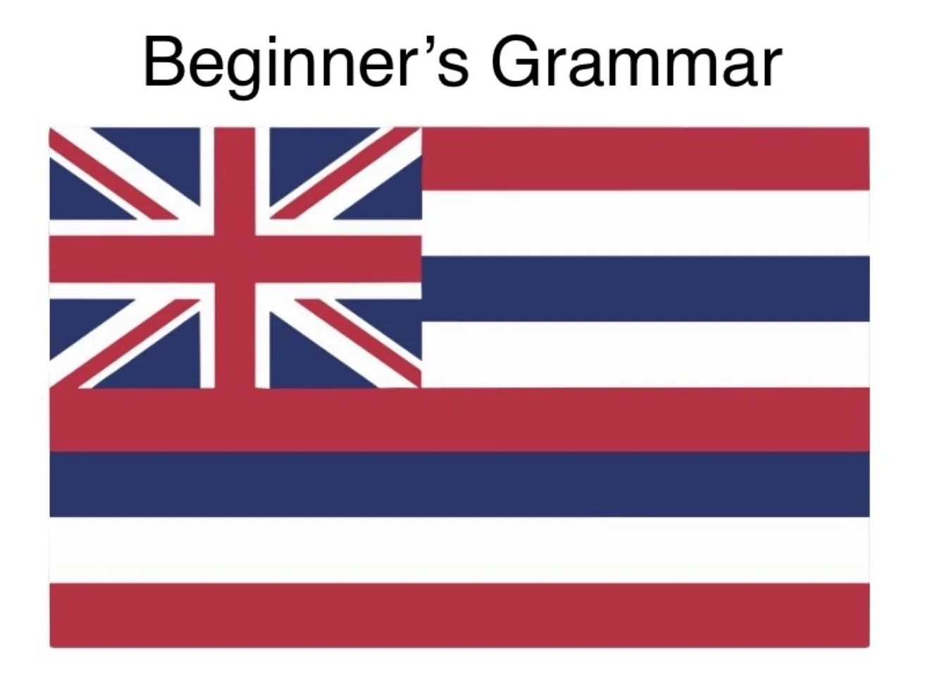 Level 1 Beginner’s Grammar