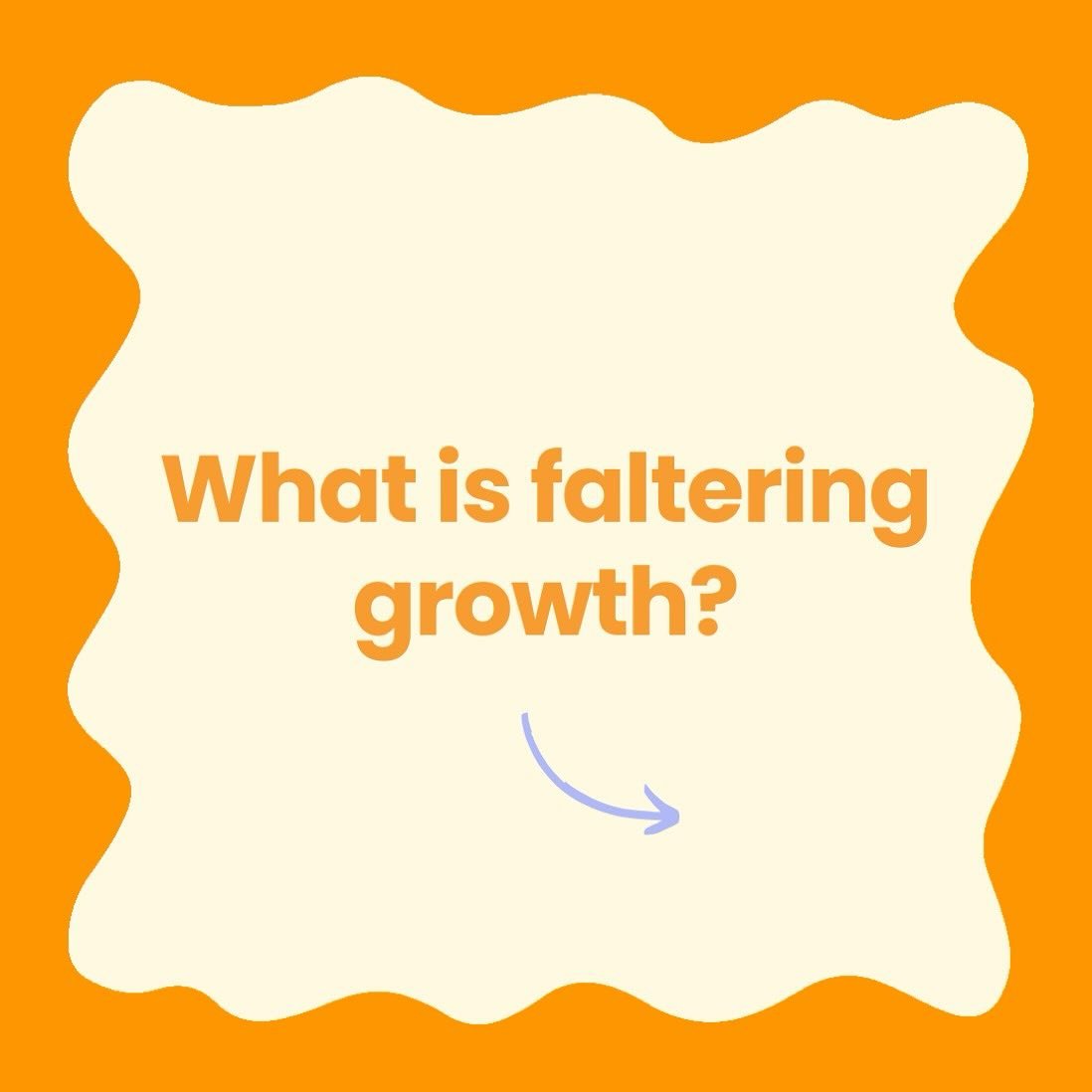 What is faltering growth? 🔍 

Growth concerns can be really overwhelming and stressful for families to navigate, and often require specialised multidisciplinary assessment and support.

Supports may include a GP, paediatrician, maternal child health