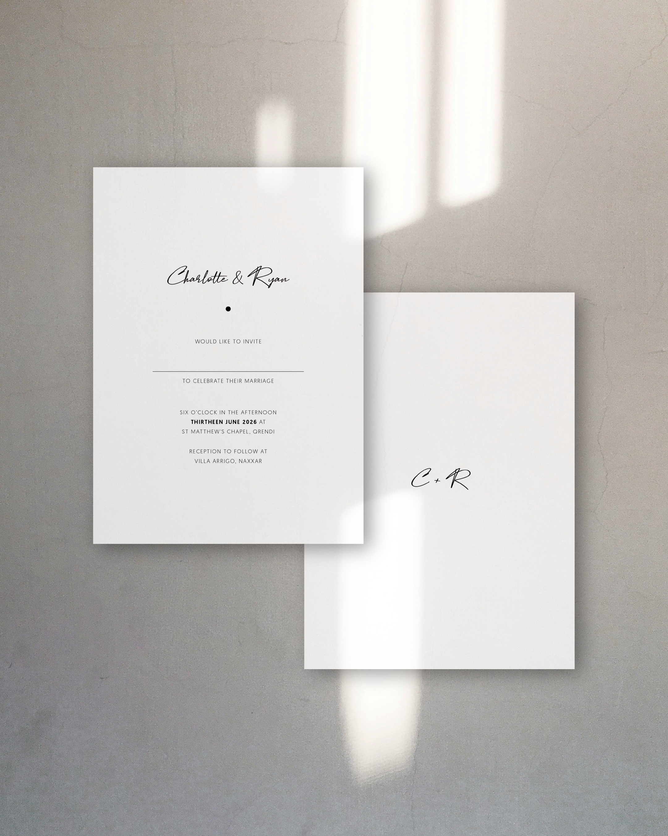 Script Wedding Invites