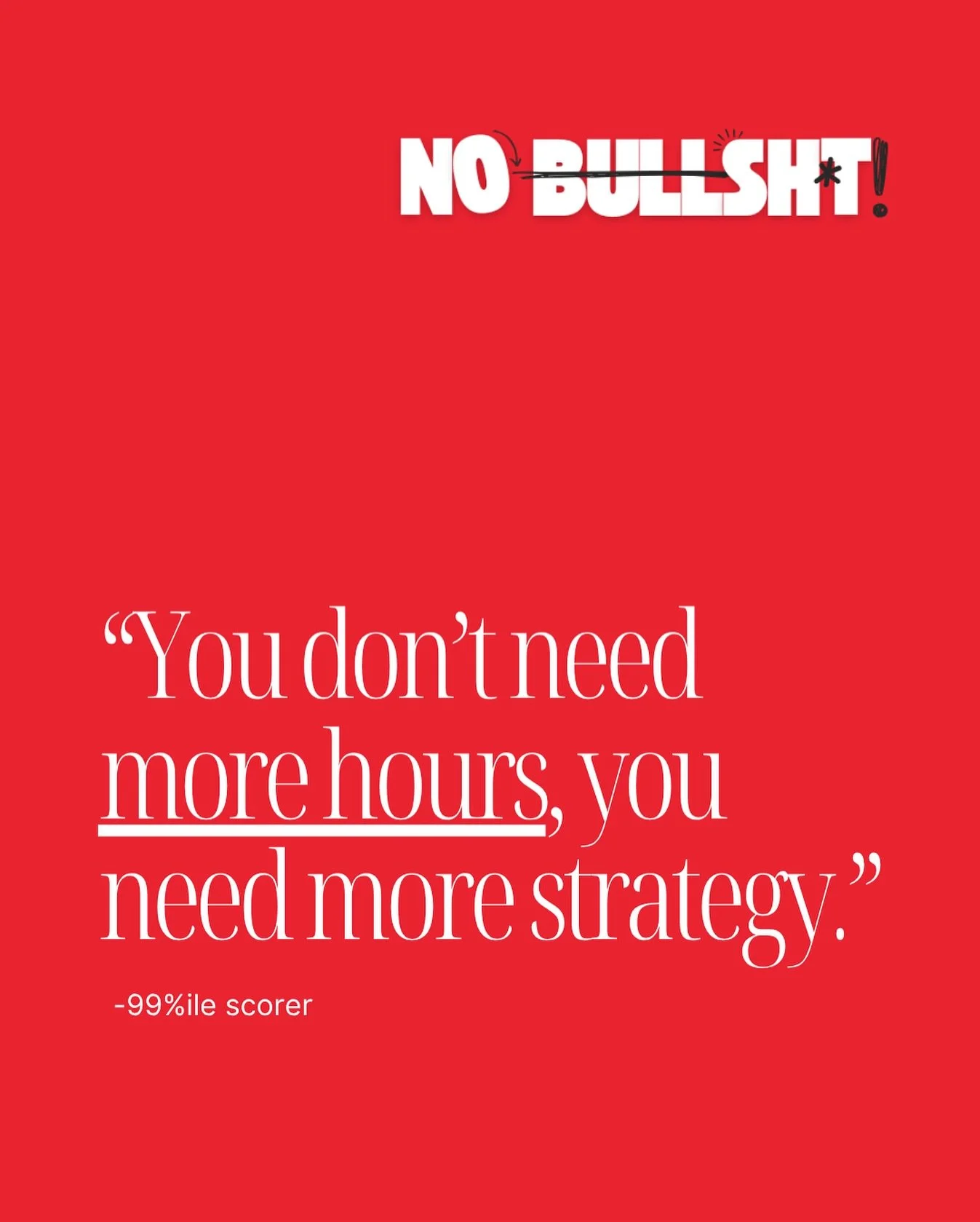 Our biggest GAMSAT secret?

This is an exam that does NOT reward cramming.

Instead, the GAMSAT rewards problem solving &amp; strategic study tailored to you, your goals, and your unique brain.

What really moves the needle is not the hours at your d