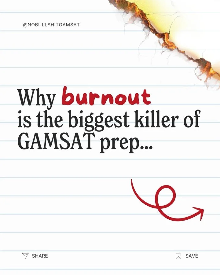 The March exam is coming, which means&nbsp;the GAMSAT burnout monster is lurking right around the corner... 🧌&nbsp;🧌 🧌 Swipe to see how it can eat up your study ➡️

#gamsathelp #gradentrymedicine #gamsatstudy