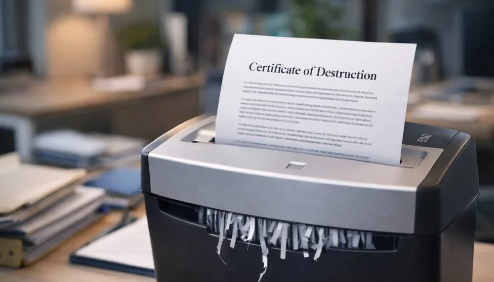 What a Certificate of Destruction Actually Proves, and What It Doesn't