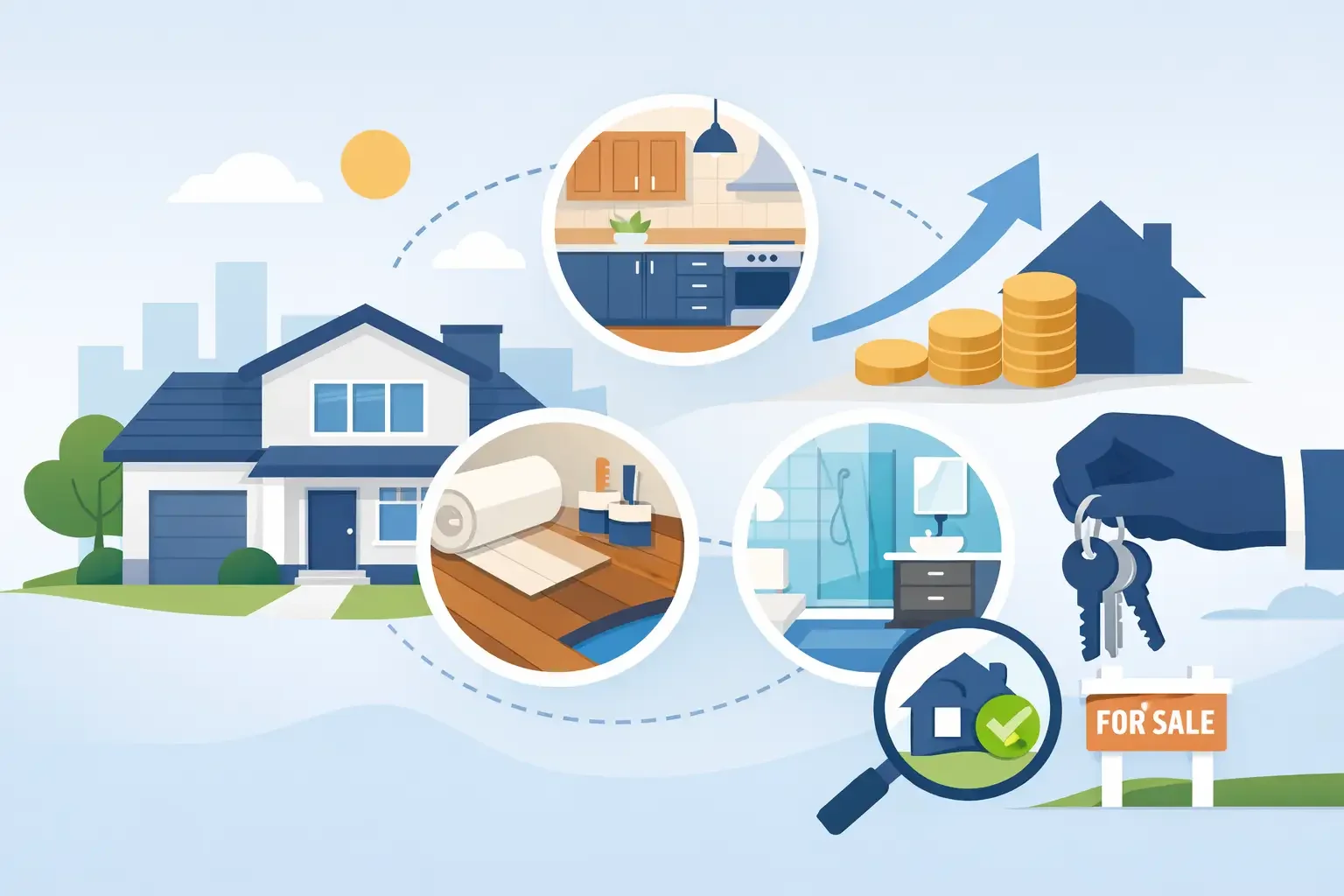 Best Home Updates for ROI Before You Sell