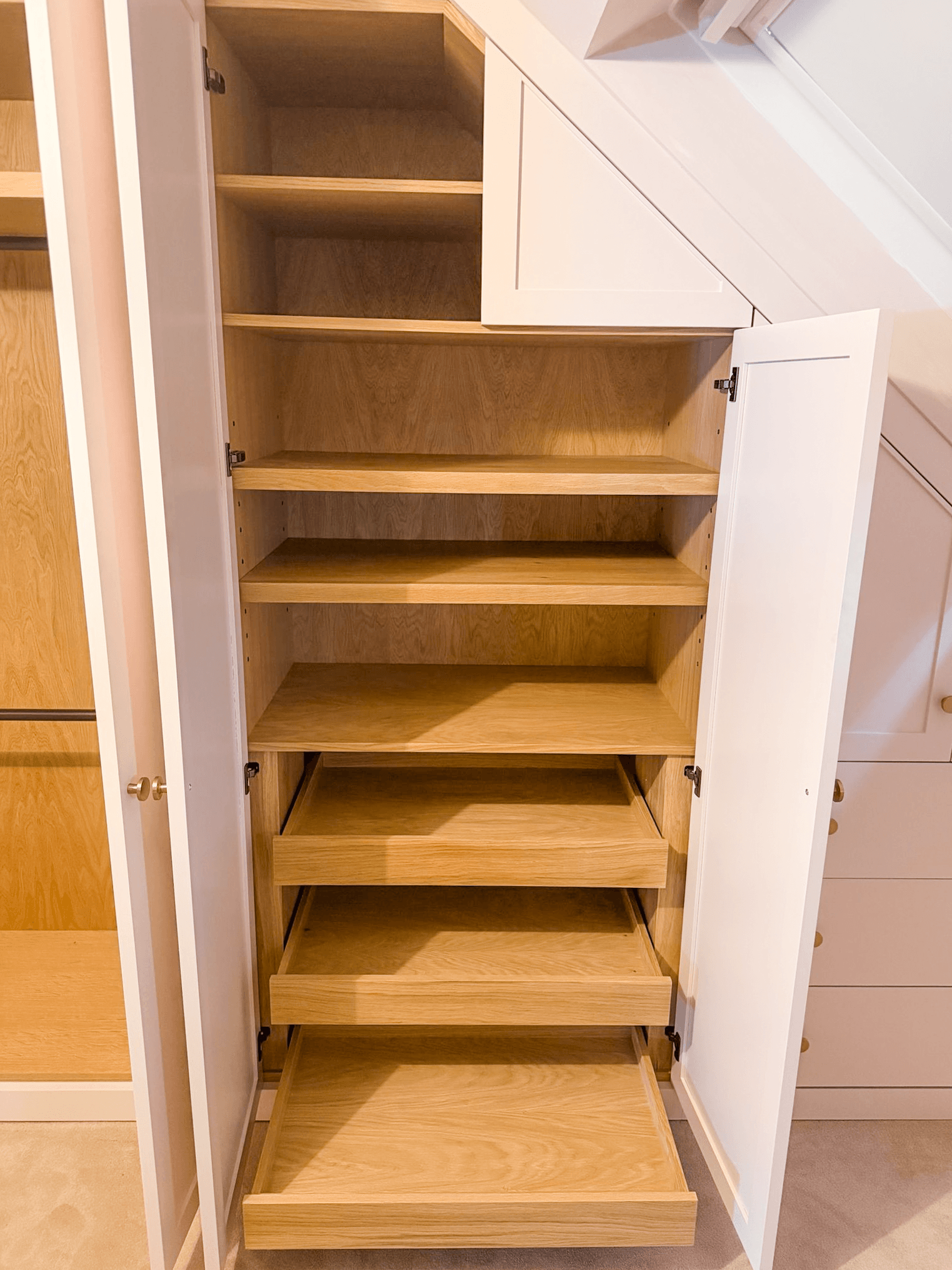 Bespoke Wardrobe Oak Wood Handmade West Sussex