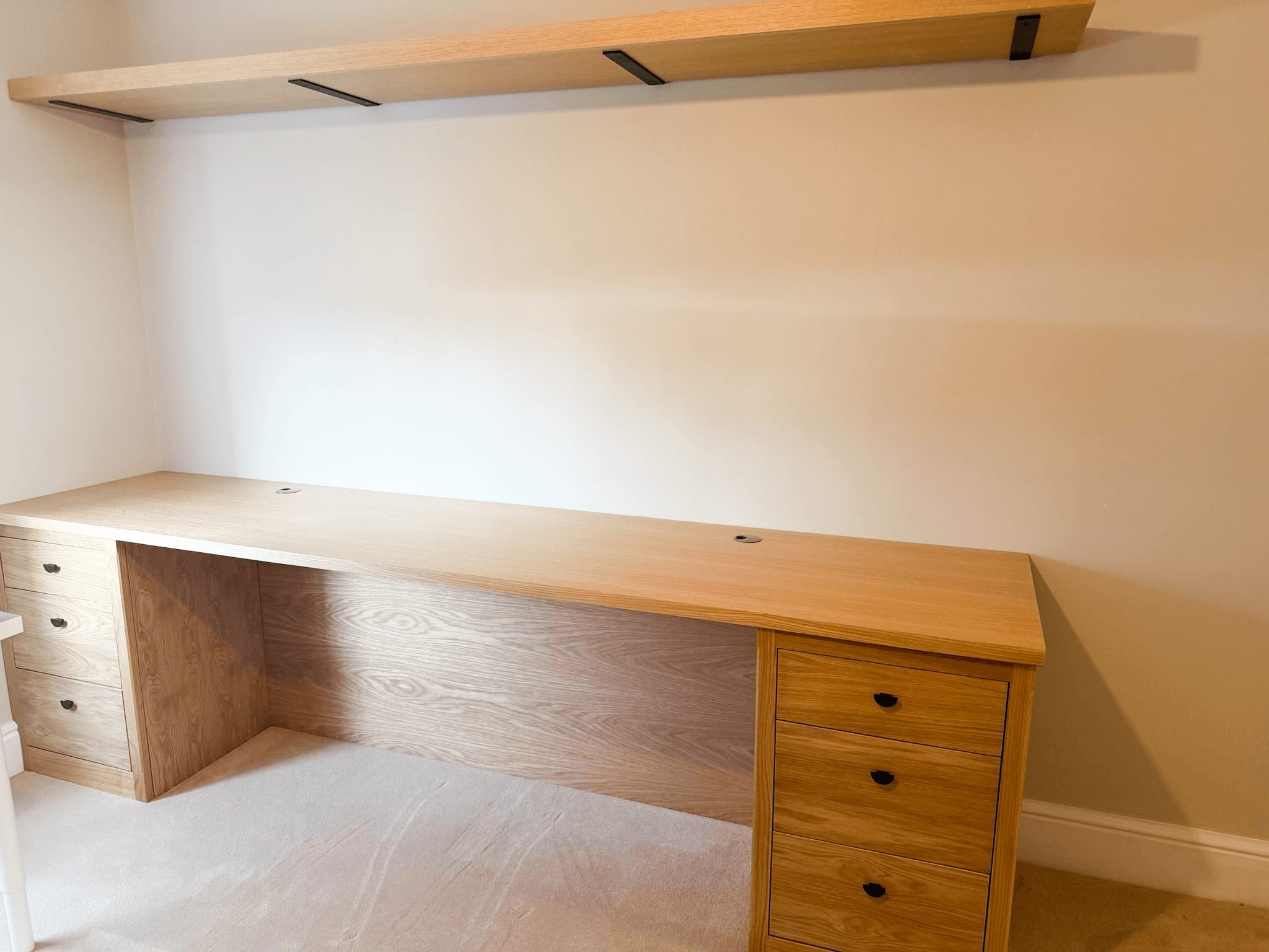 Bespoke desk Oak Wood Handmade West Sussex