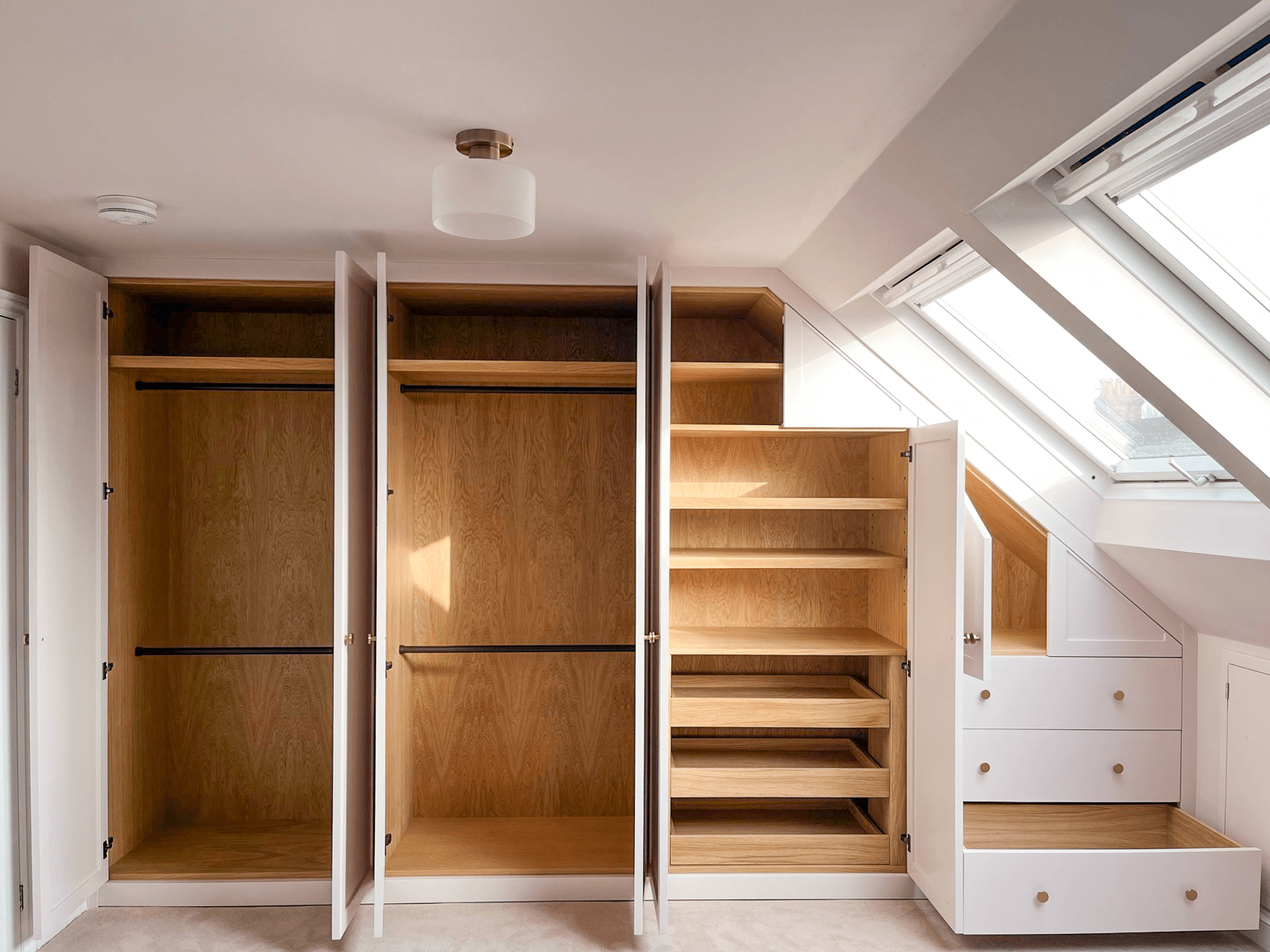 Bespoke Wardrobe Oak Wood Handmade West Sussex