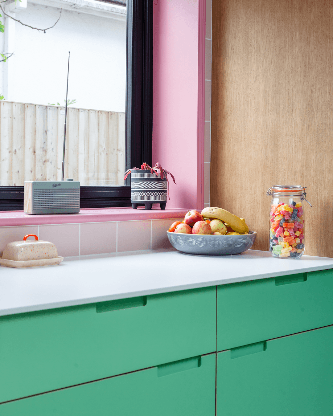 Juniper Workshop Contemporary Birch plywood kitchen Oak Modern Colourful Light Airy