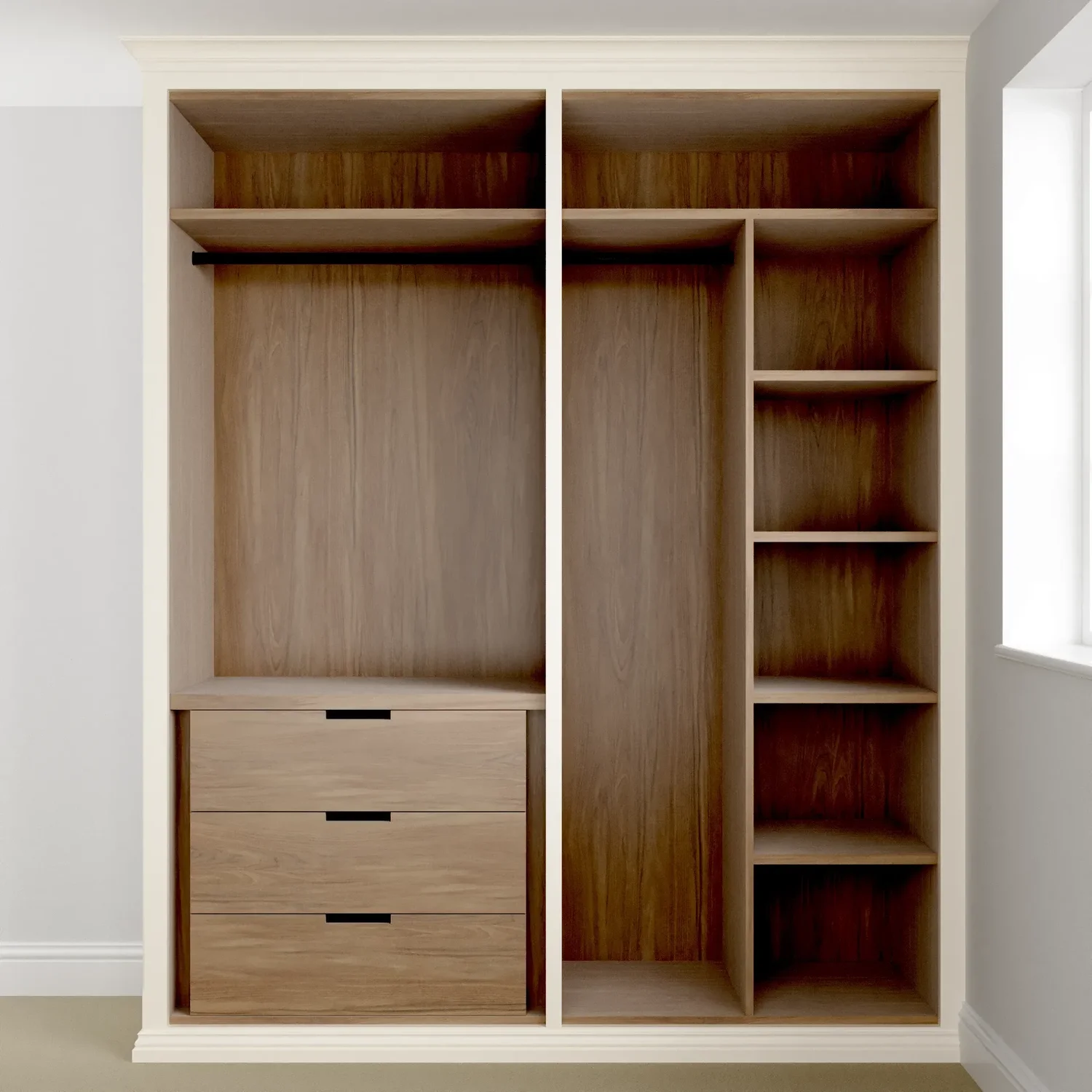 Oak cabinetry