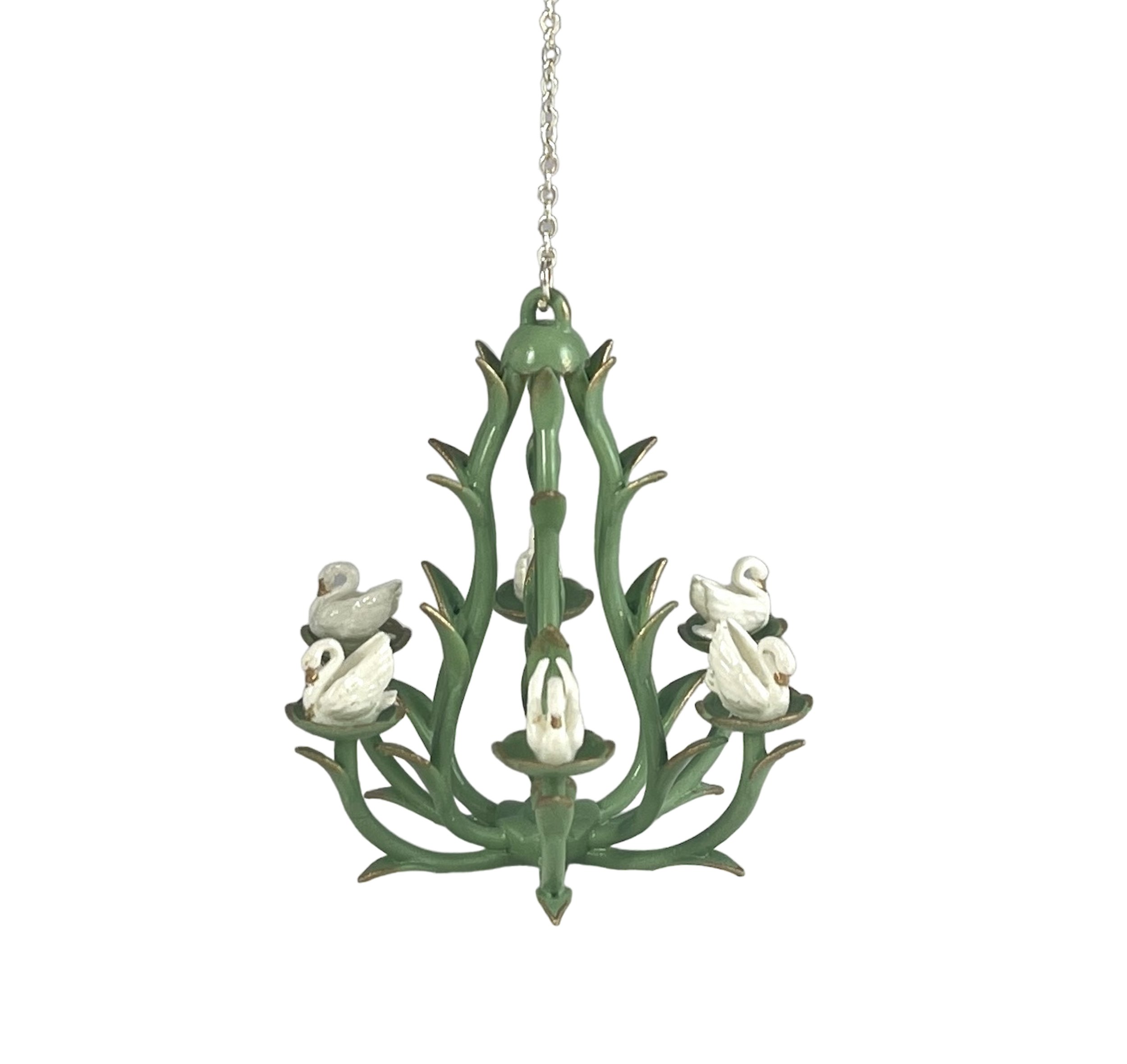 Miniature Swan Chandelier