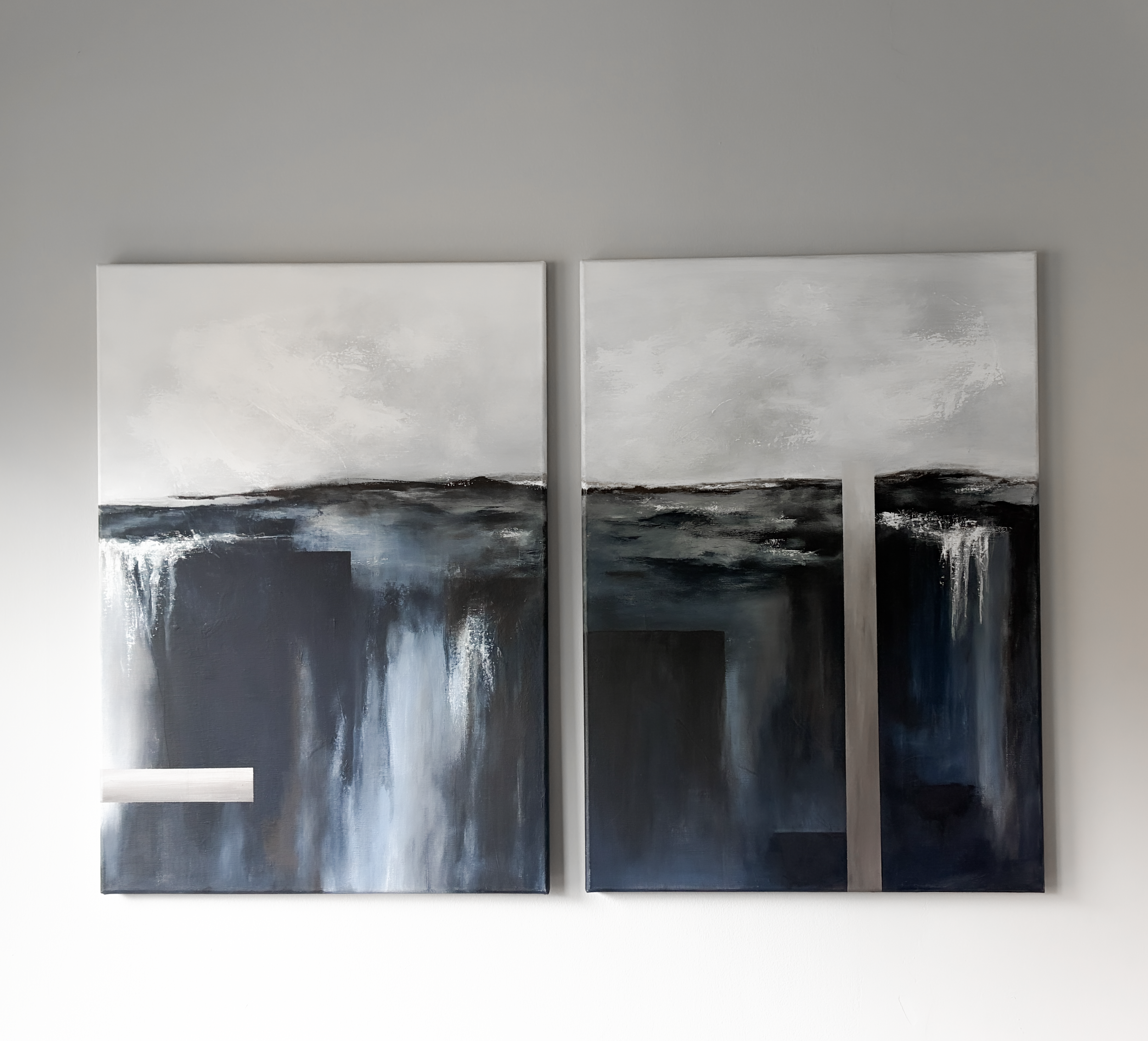 "Into the Unknown"  2x  50 x 70 cm (19,7 x 27,6")