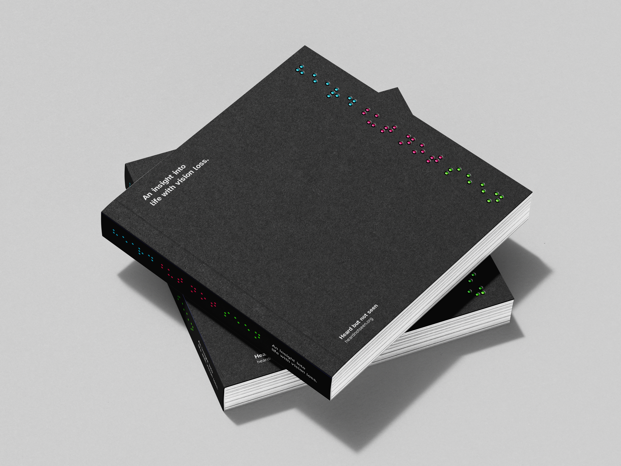 Real world book application, demonstrating embossed braille