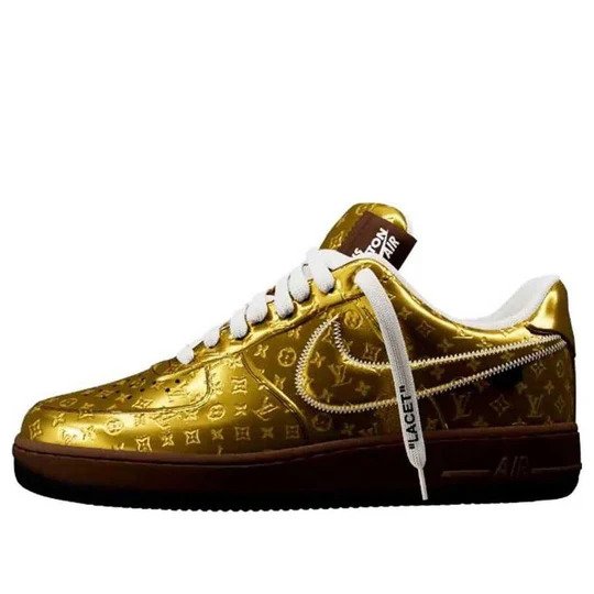 Nike Louis Vuitton x Air Force 1 Low 'Metallic Gold'