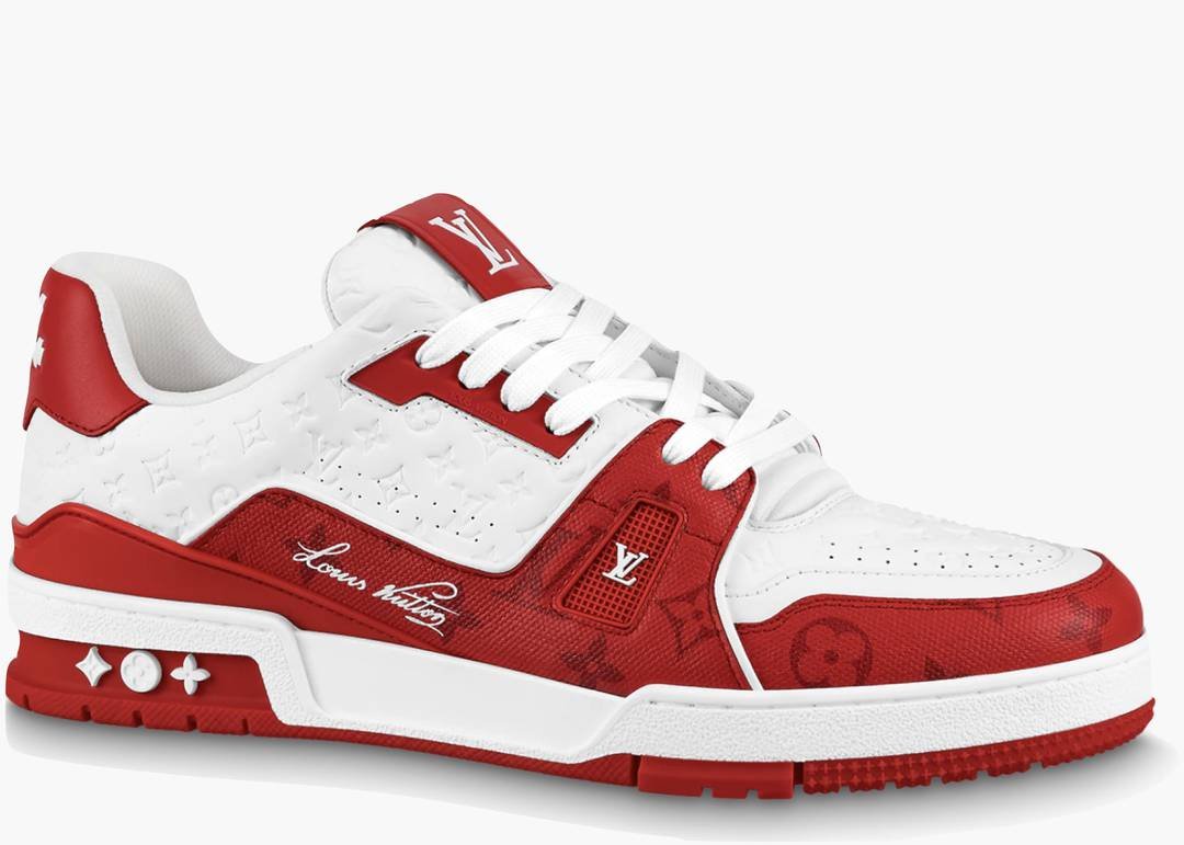 Louis Vuitton Trainer #54 Signature Red White