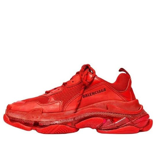 Balenciaga Triple S Clear Sole Sneaker 'Red'