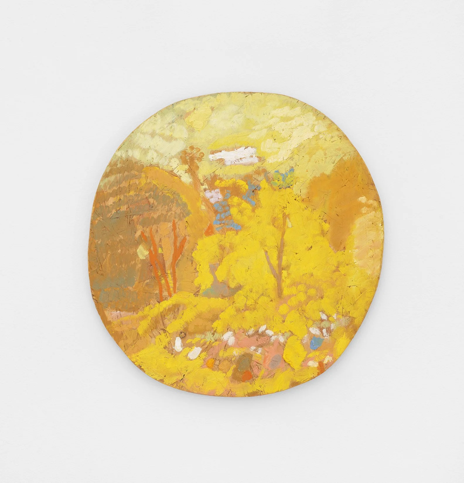 Ilse Sørensen Murdock, Simile, Oil on wood
17” diameter, 2022