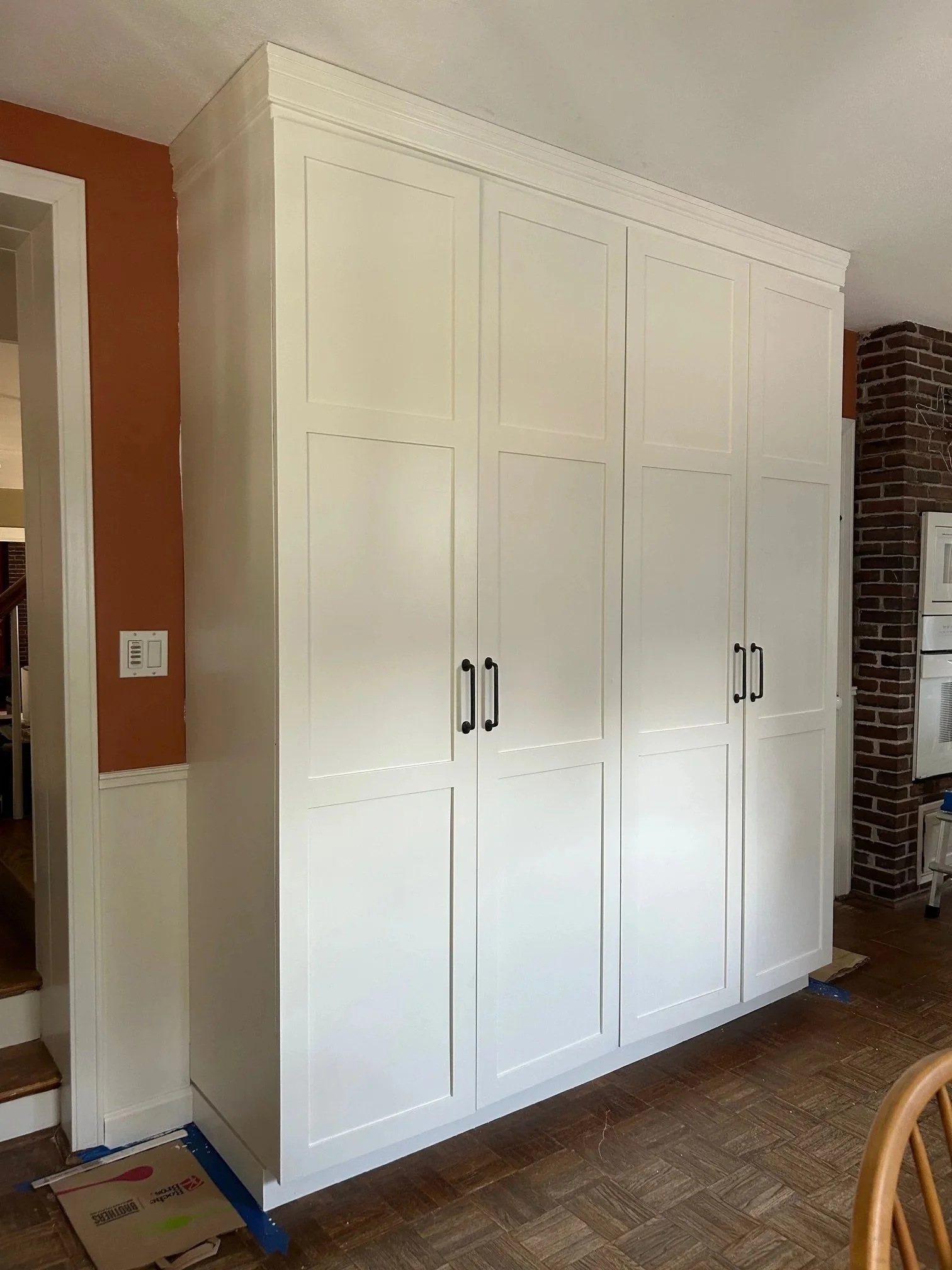 finished custom kitchen cabinets