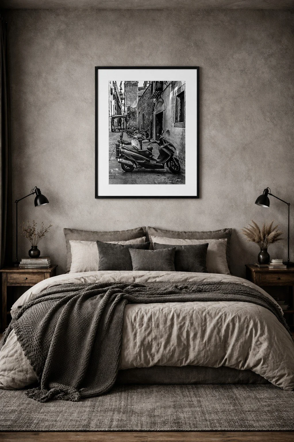 Barcelona Alley 20 x 24 framed