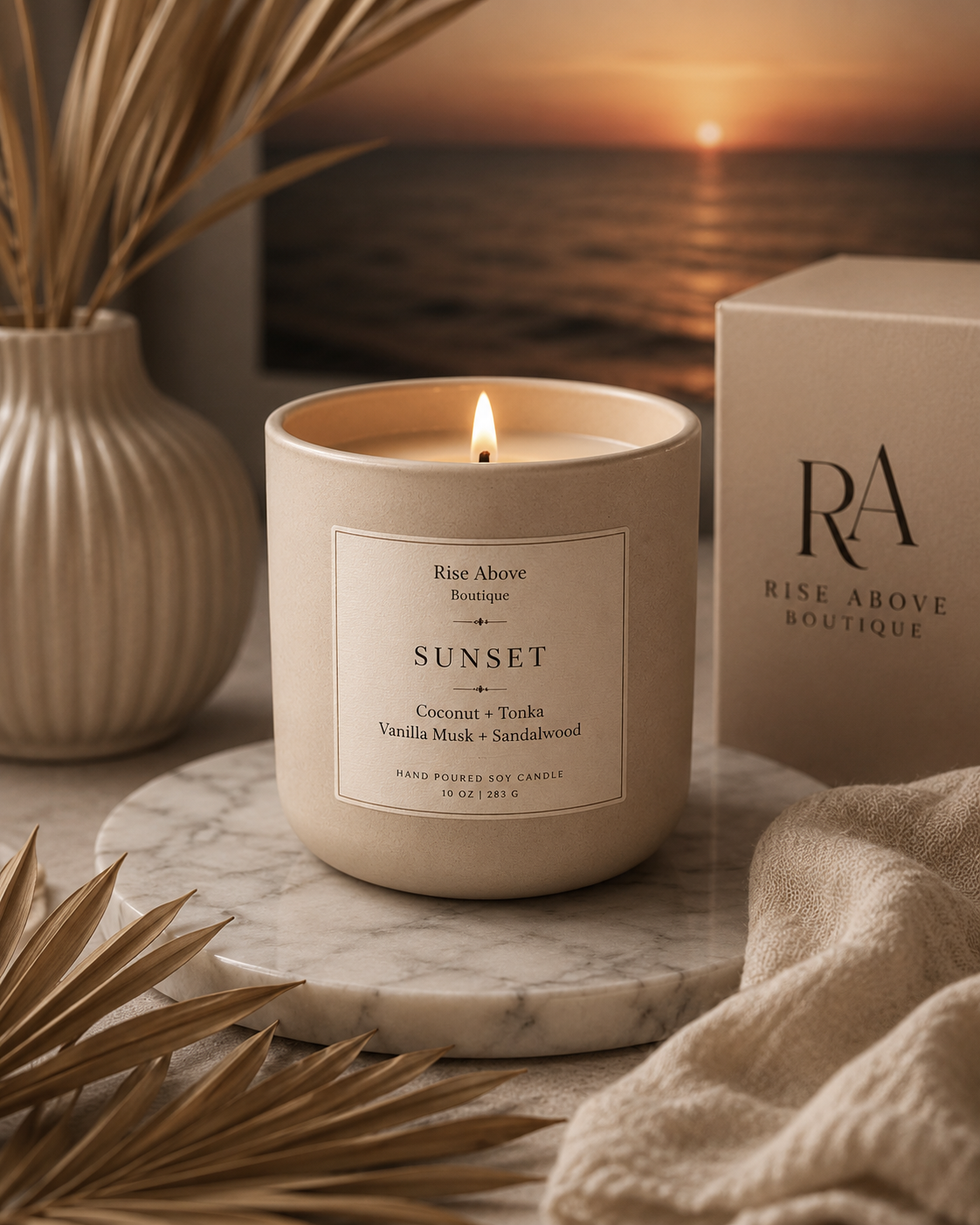 Sunset Candle