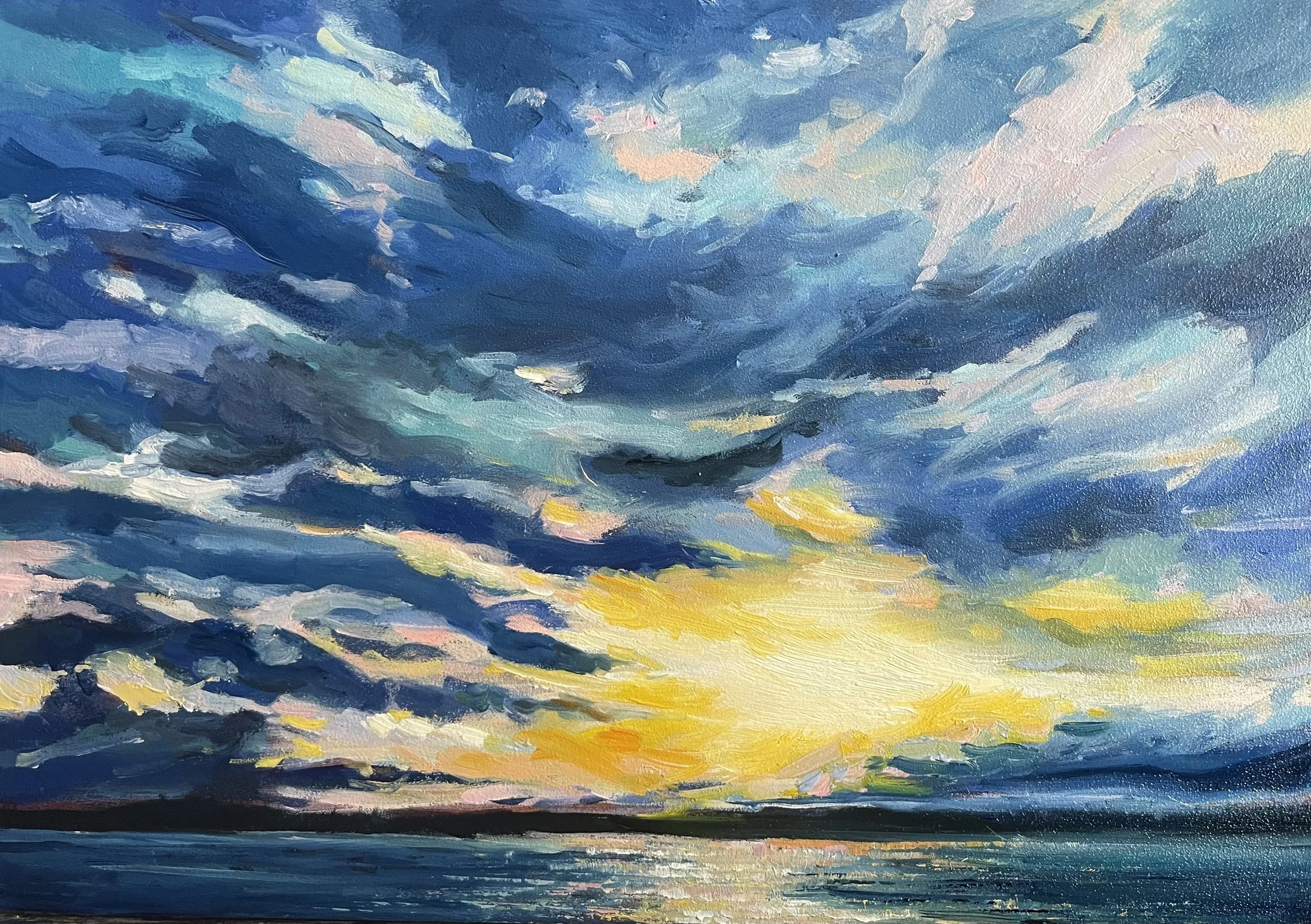 Clarity, 15.03.2024, Oils, Wooden Panel (30cm X 30cm)
