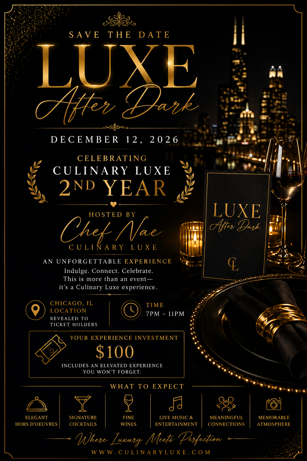 Luxe After Dark Experience ✨🍾🥂