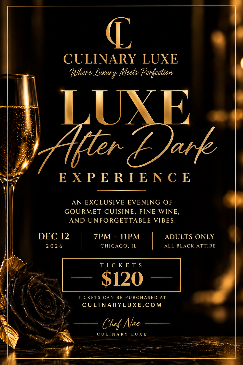 Luxe After Dark Experience ✨🍾🥂 12/12
