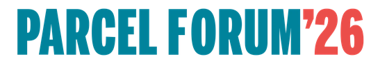 Text displaying 'Parcel Forum '26'