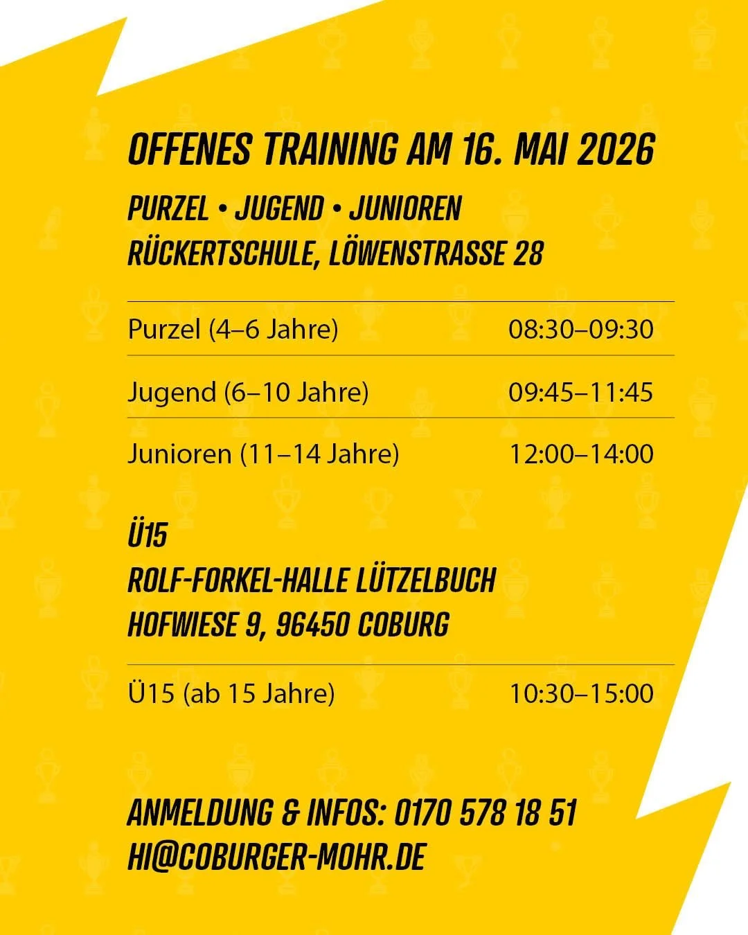 Schnuppertraining 16.05.2026