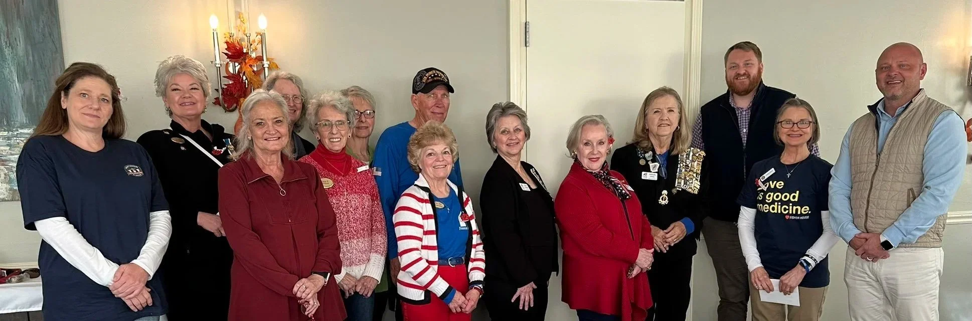 Saline Crossing DAR Chapter donates $300 to Fisher House Arkansas.