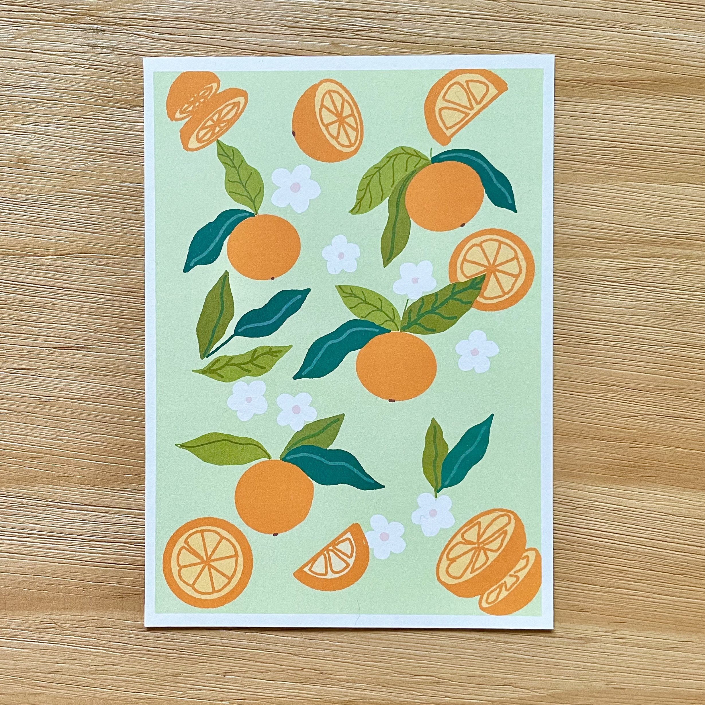 Orange print