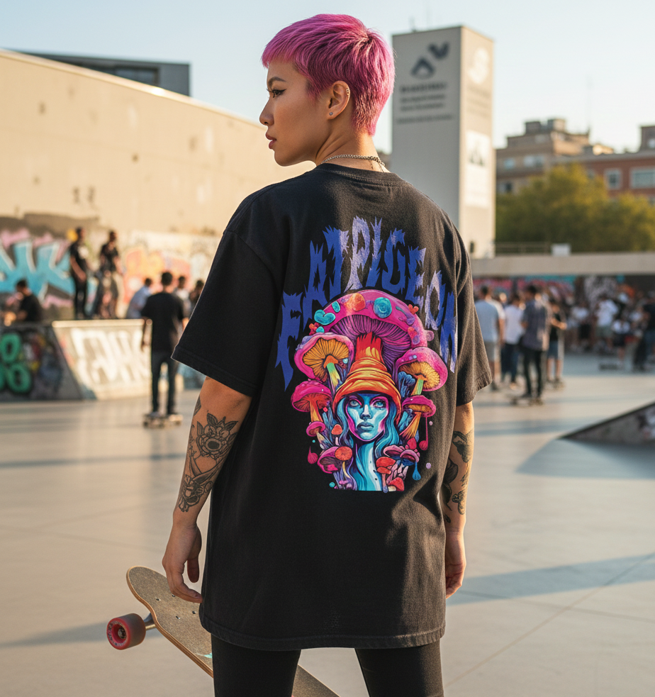 black-oversized-streetwear-tee-barcelona-skate-style
