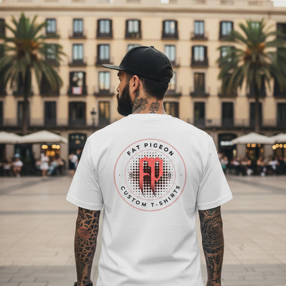 Iron Mark industrial logo streetwear t shirt by Fat Pigeon BCN