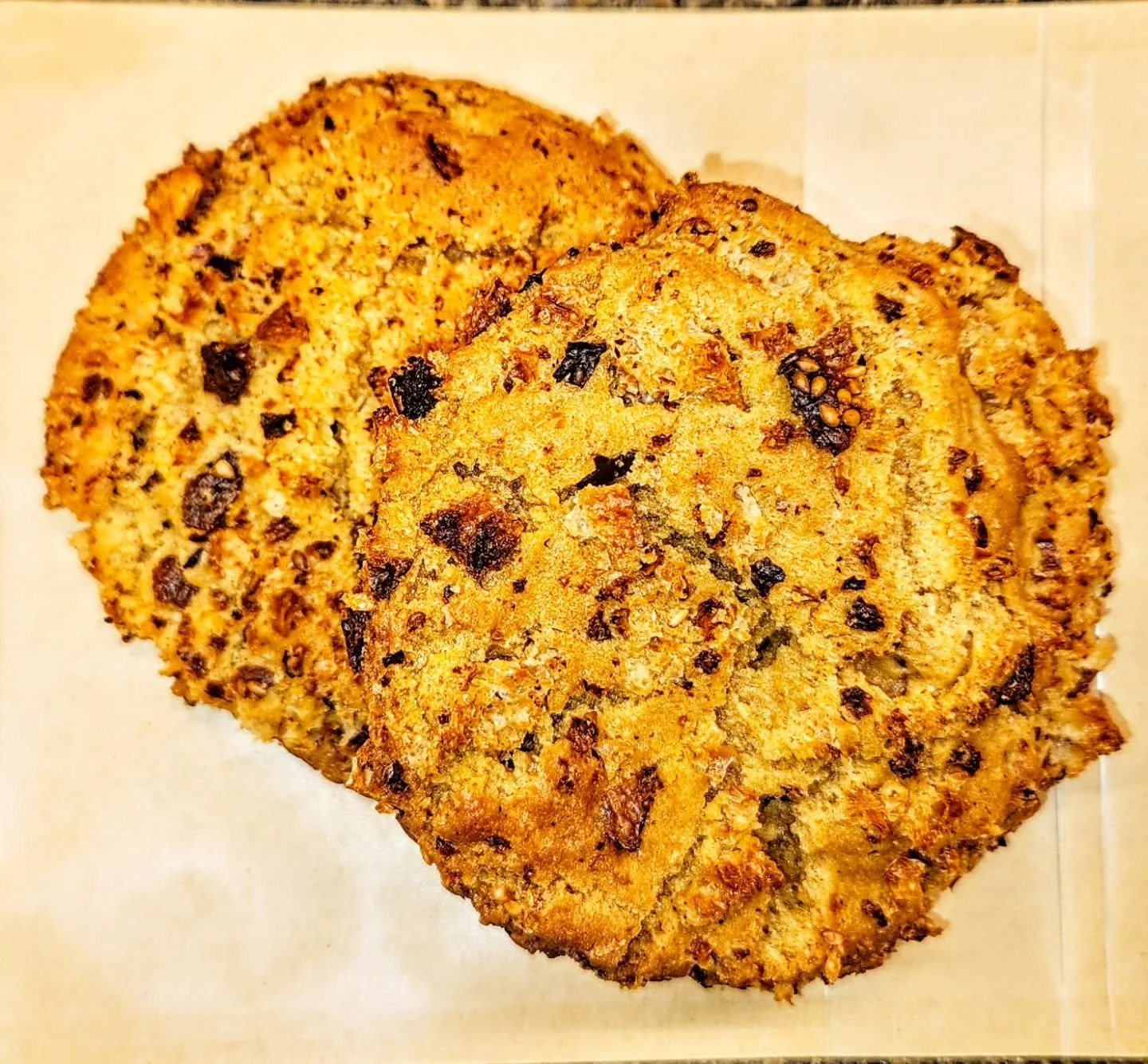 Weekly Special Alert!!!

Buttered Toast Cookies -- A sweet and savory delight. Our homemade sourdough, buttered and toasted and turned into crumbs. Those crumbs folded into our classic cookie dough, rich with molasses and vanilla. Crispy, chewy, swee