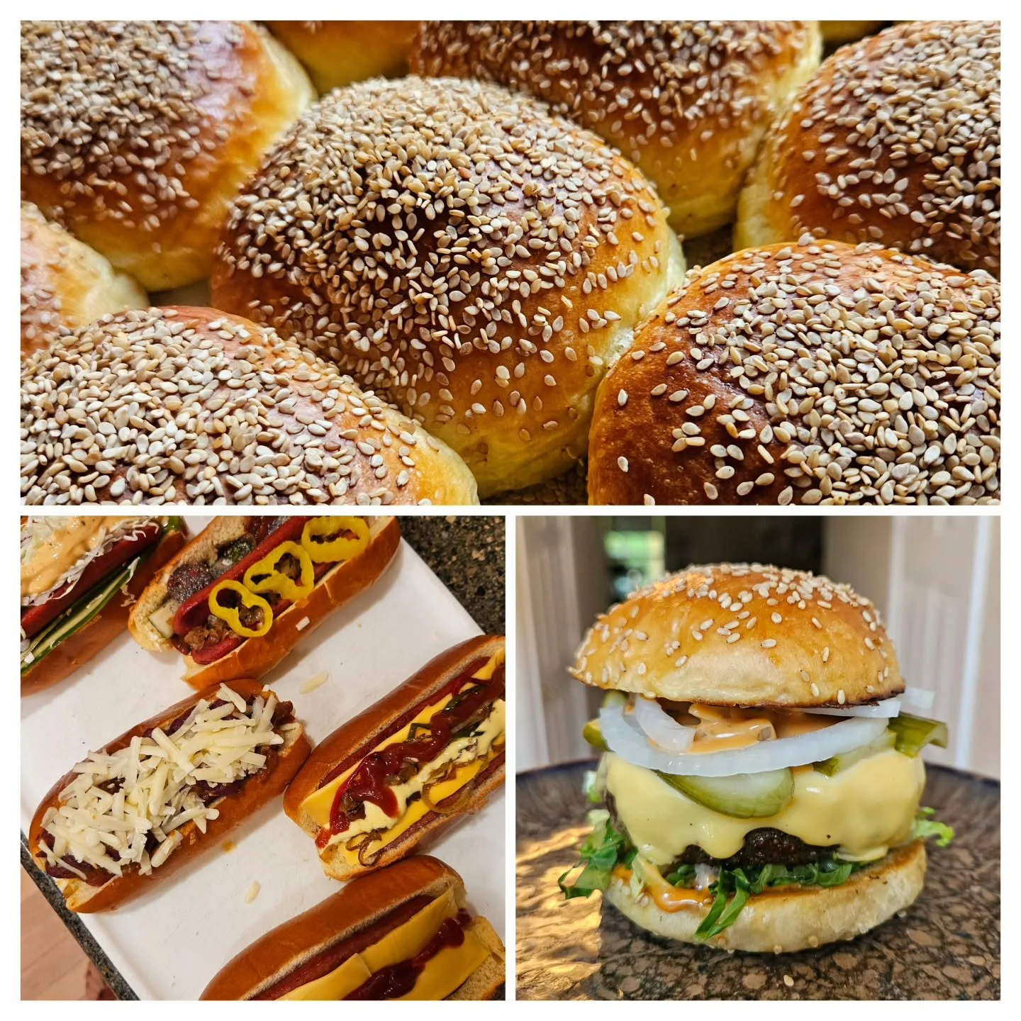 It's grilling season!!! And we've got the buns!!!

This week only, save A WHOLE DOLLAR when you grab a combo pack of hot dog and cheeseburger buns. (I can't trust anyone that doesn't want cheese on their burger, sorry)

8 buns for $7. Deal of the wee