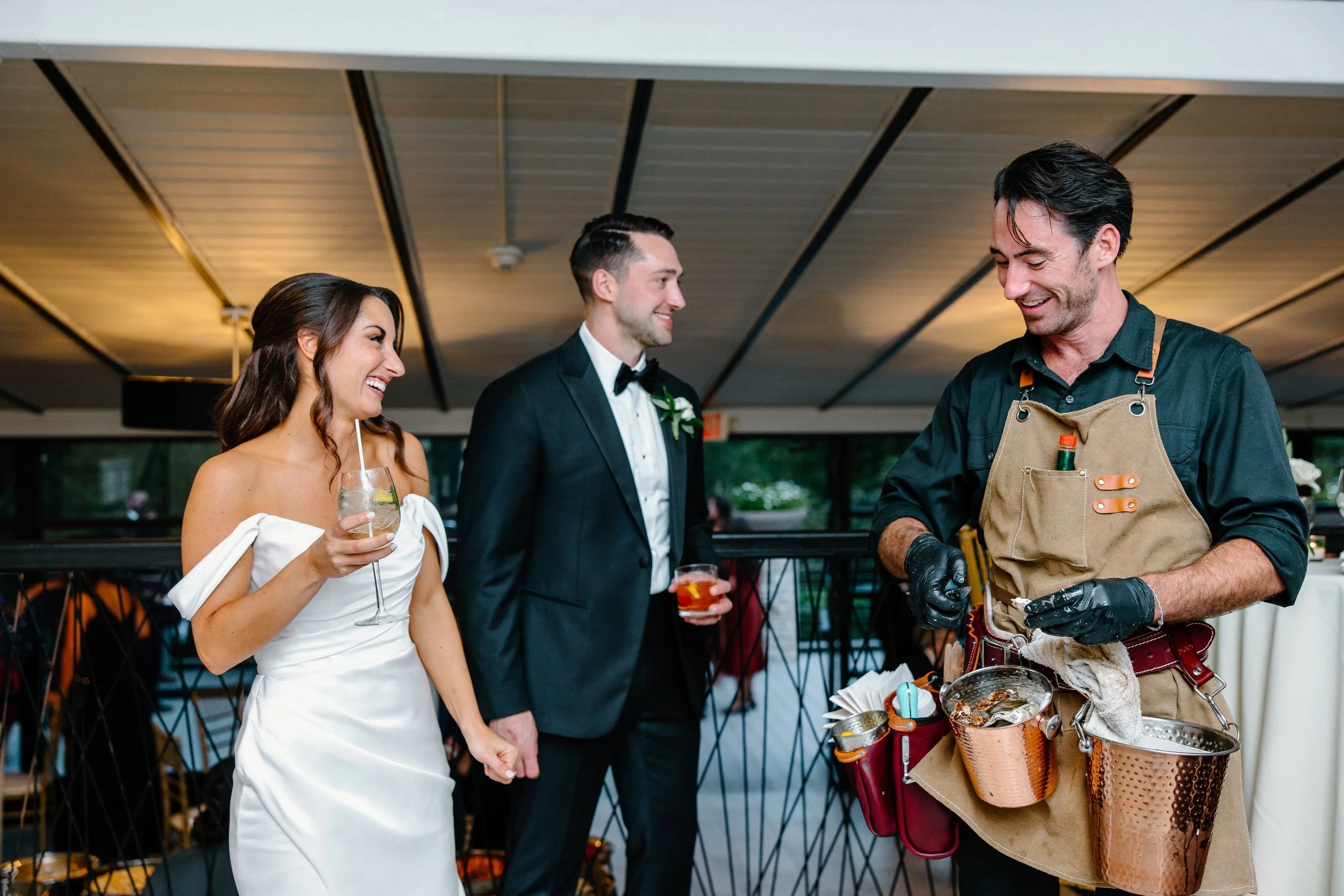 Mobile oyster shucker wedding