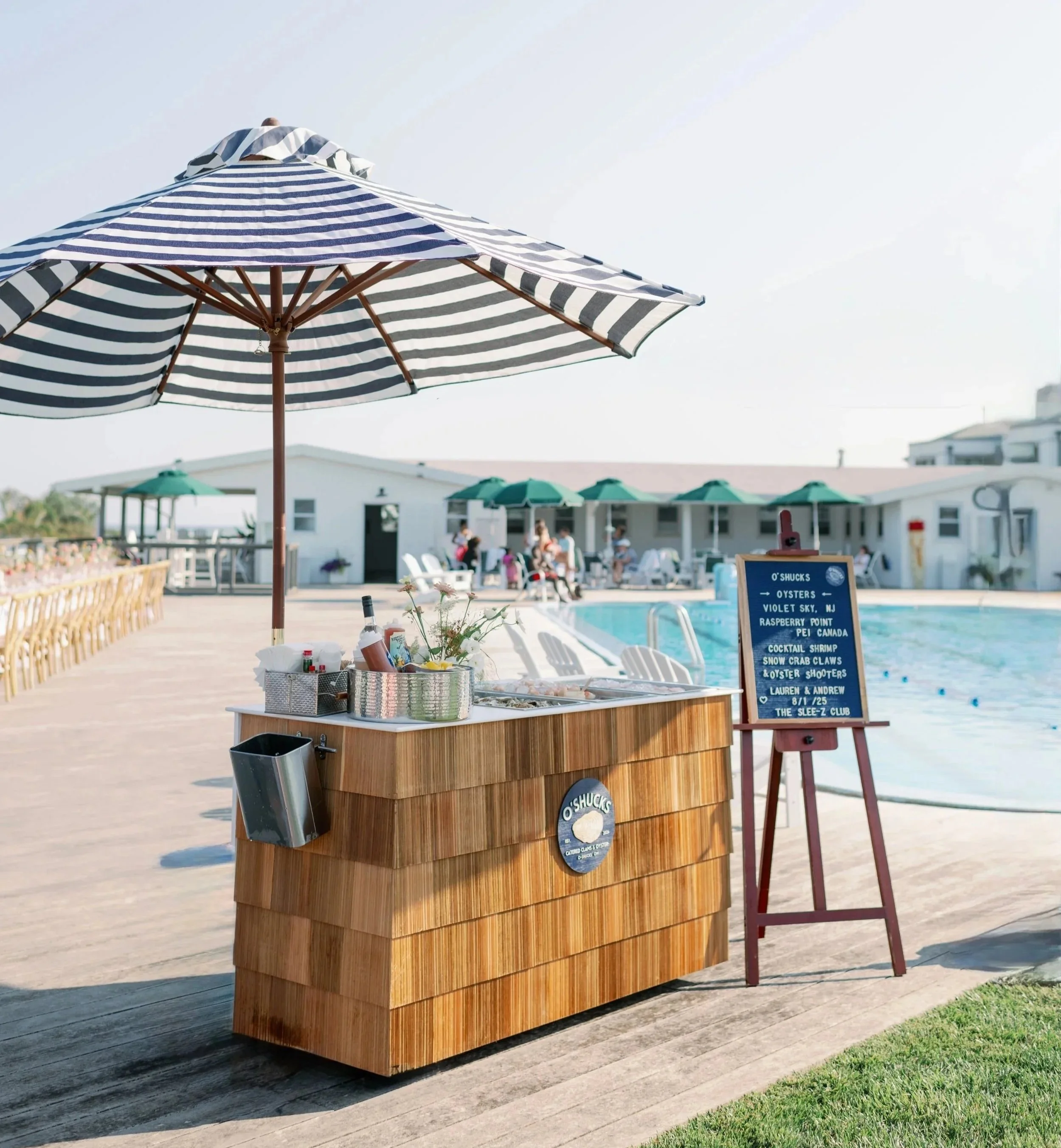 Mobile Oyster bar wedding
