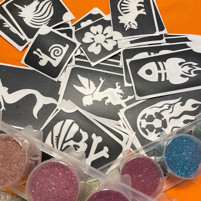 Glitzertattoos Kinderschminken