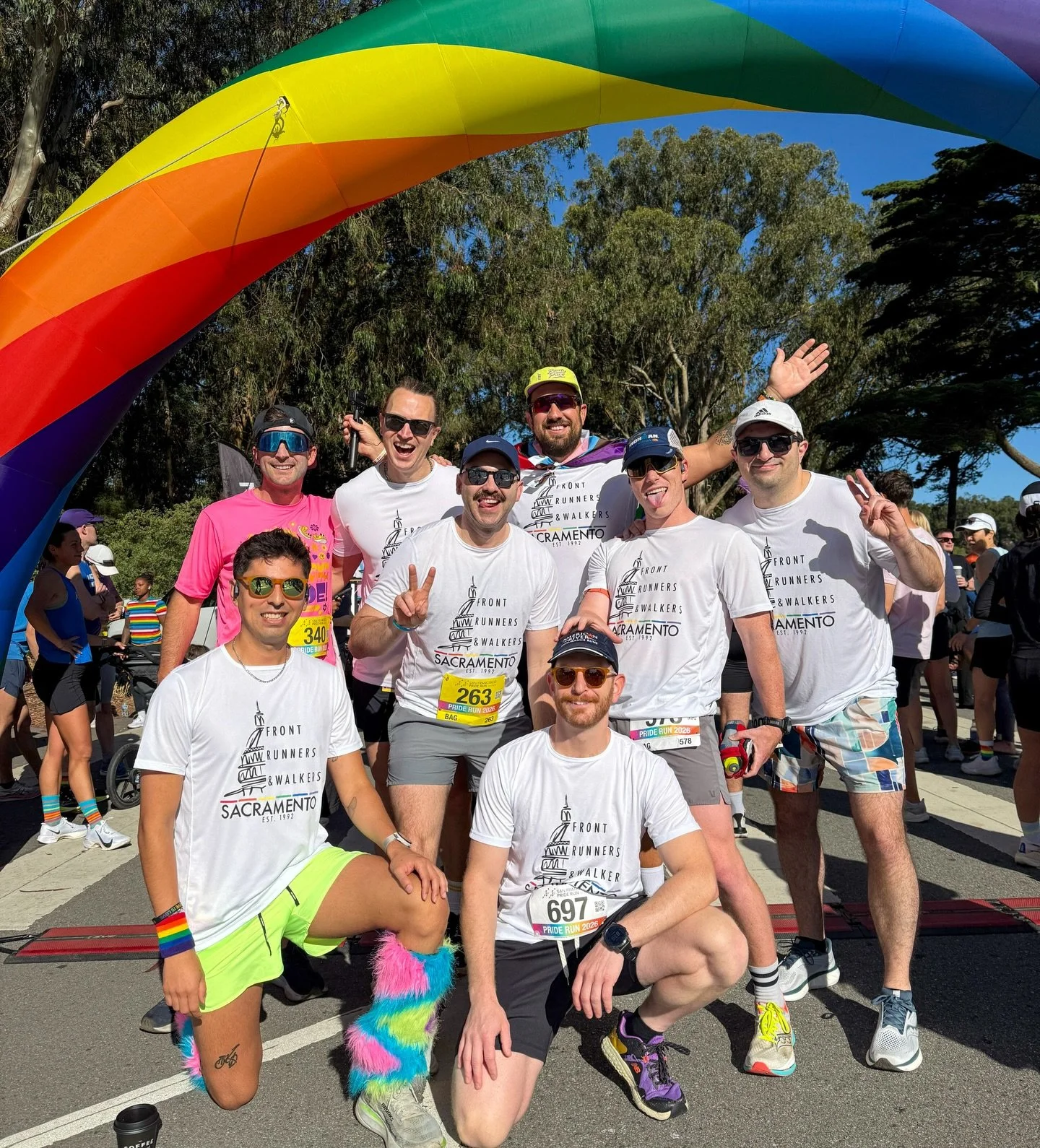 San Francisco Pride: Sweat Edition🥵🏳️&zwj;🌈 
Today was an absolute blast for the Sacramento Frontrunners &amp; Frontwalkers down at the @sffrontrunners Pride 5K &amp; 10K. We need to give a massive shoutout to our fantastic participants who made t