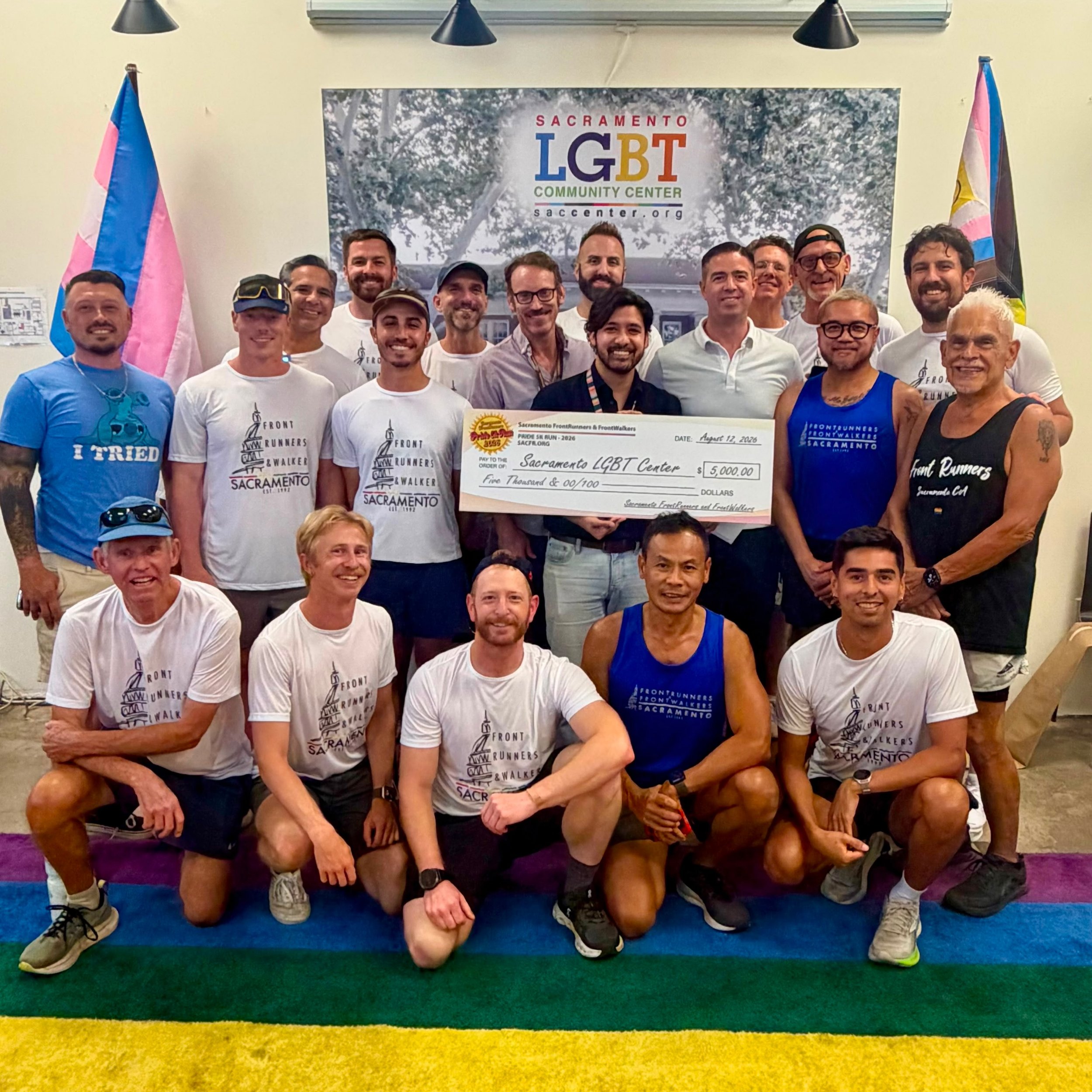 We are so proud to have donated $5,000 of our Pride 5k proceeds directly to the Sacramento LGBT Community Center!🥳🎉🪅
Last night, we gathered at the LGBT Center for a check presentation. Seeing their team in action and learning more about how they 