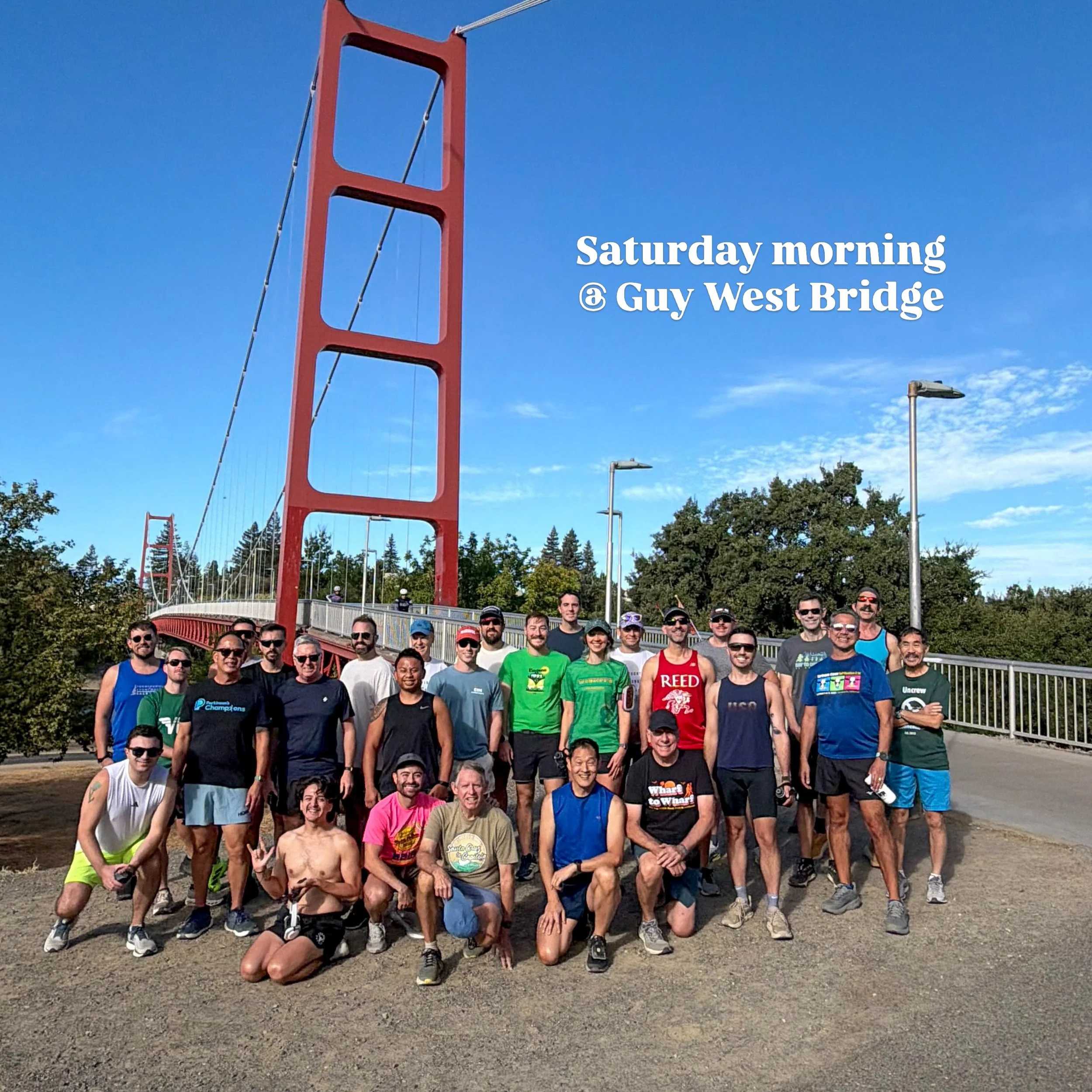 Another Weekend in the books☀️📚🥳
Saturday Morning
We kicked off Saturday with a beautiful run at Guy West Bridge, soaking in the views before heading over to Boudin (our favorite brunch spot!) for some well-earned food, drinks, and post-run catchin