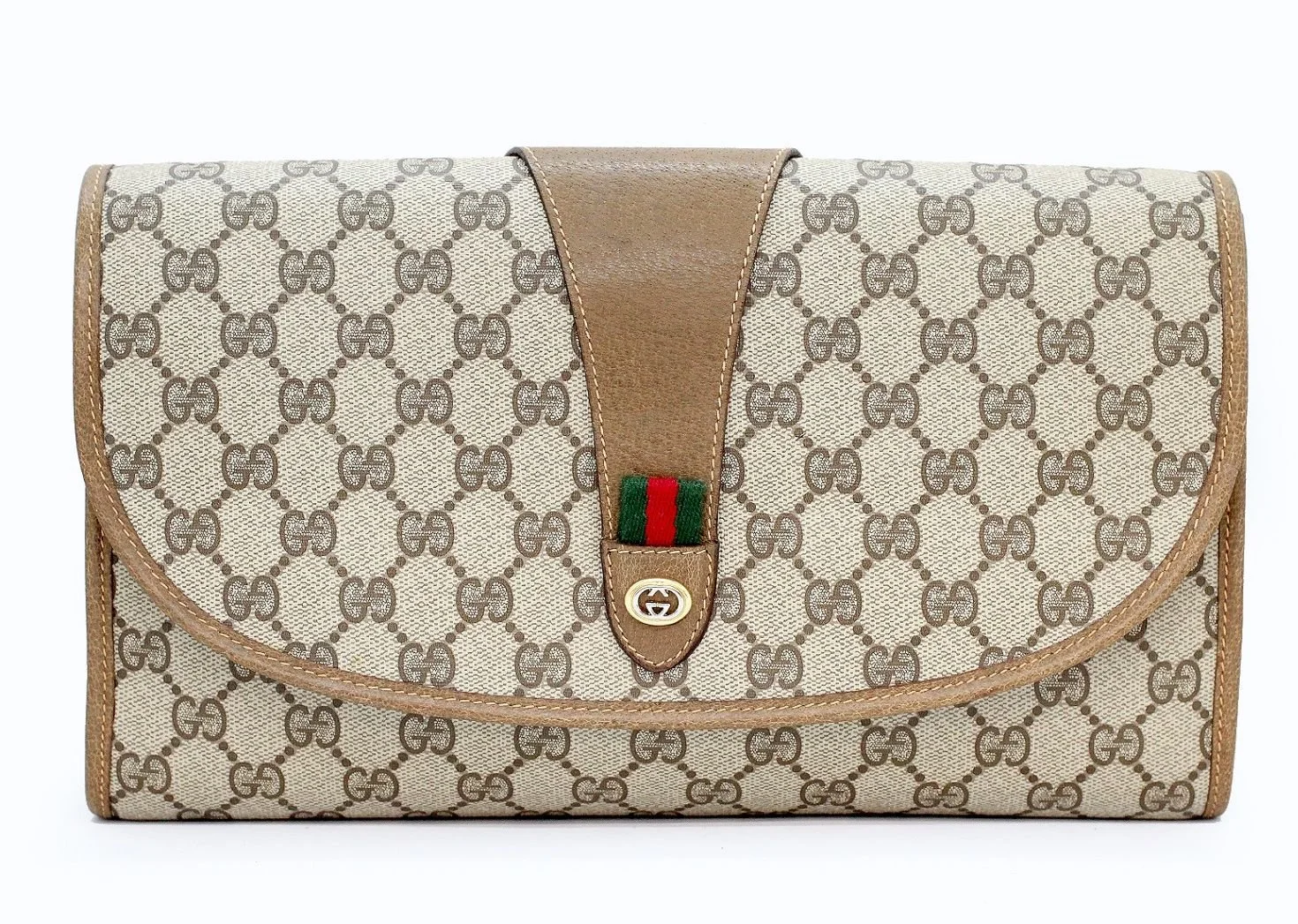 Gucci Vintage Sherry line GG clutch