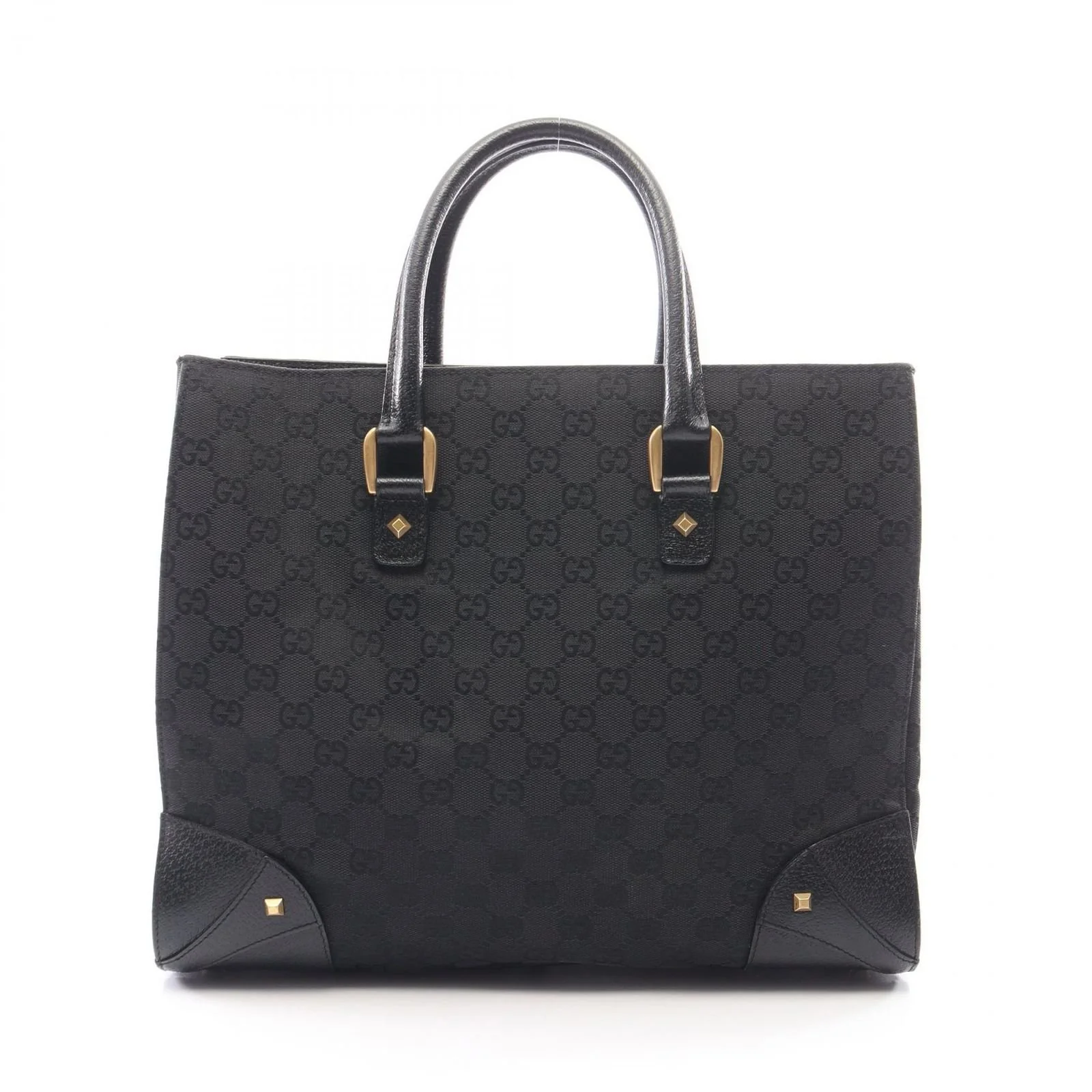 Gucci Black GG Canvas Tote