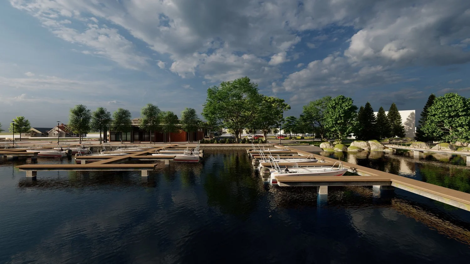  Rendering of proposed Town Dock enhancements (Courtesy of Sajecki Planning Inc.) 
