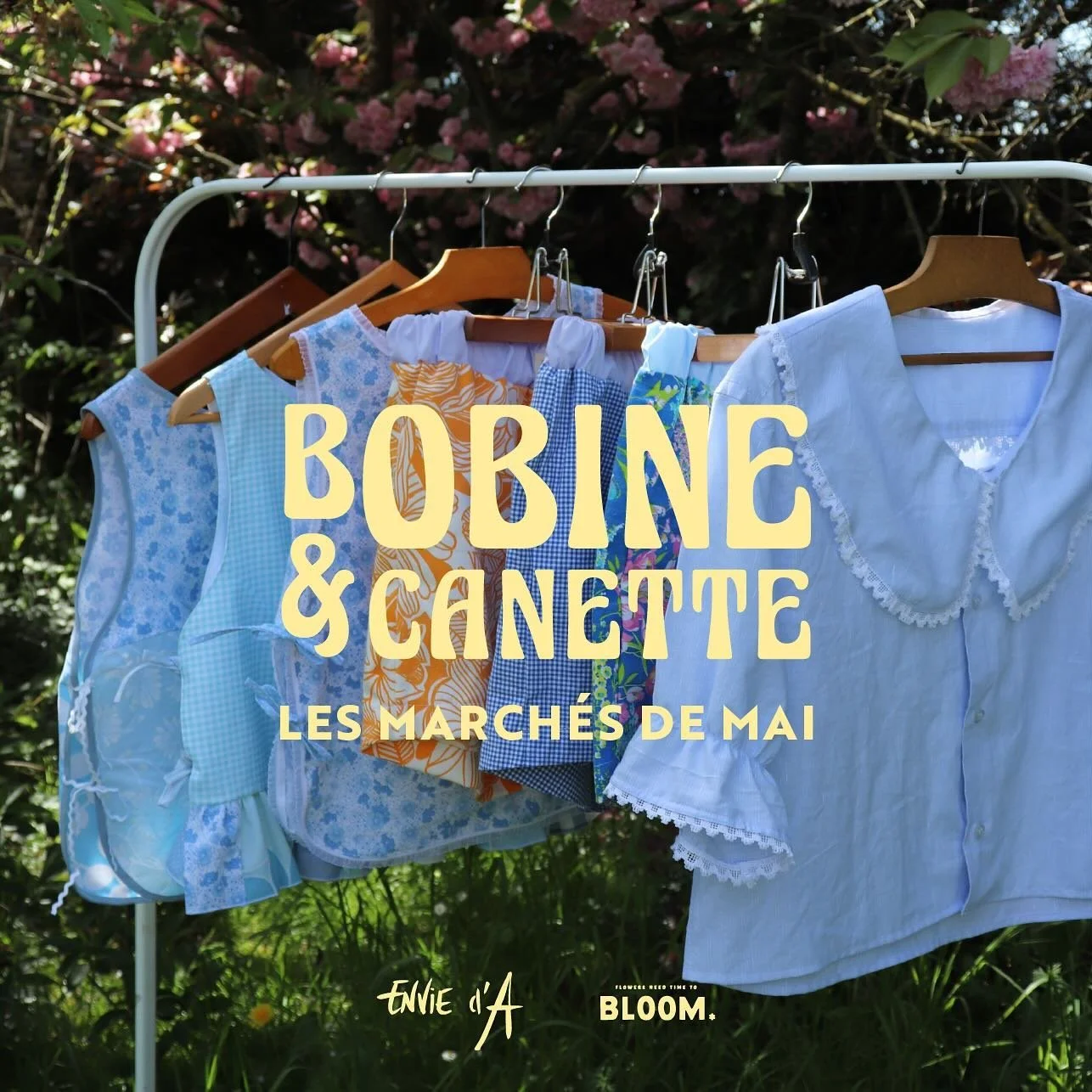 BOBINE &amp; CANETTE en mai 🌸

Retrouvez nos accessoires et v&ecirc;tements fabriqu&eacute;s &agrave; partir de tissus vintage de seconde main lors de deux march&eacute;s de cr&eacute;ateurs.

Le 12/05 &agrave; dou&eacute;-la-fontaine &agrave; la jo