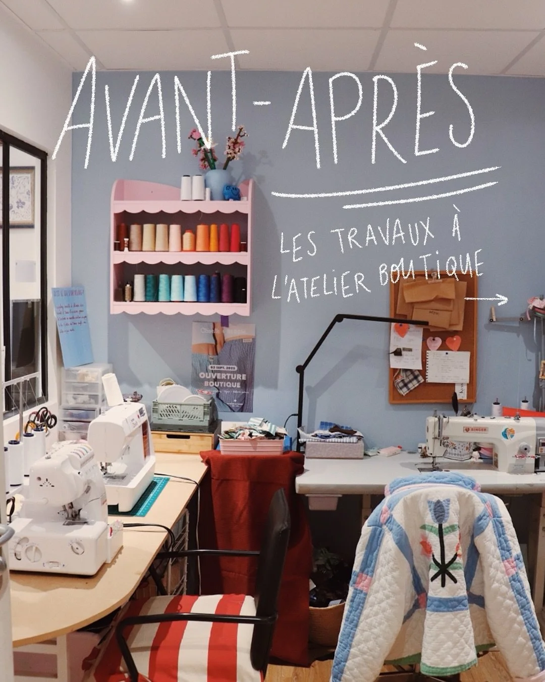 Les travaux de l&rsquo;Atelier-boutique, un mois pour tout changer 🖌️🔨

Entrez dans les coulisses de l&rsquo;am&eacute;nagement de notre nouveau concept. Pour transformer l&rsquo;espace, il a fallut peindre, chiner du mobilier, parfois en construir
