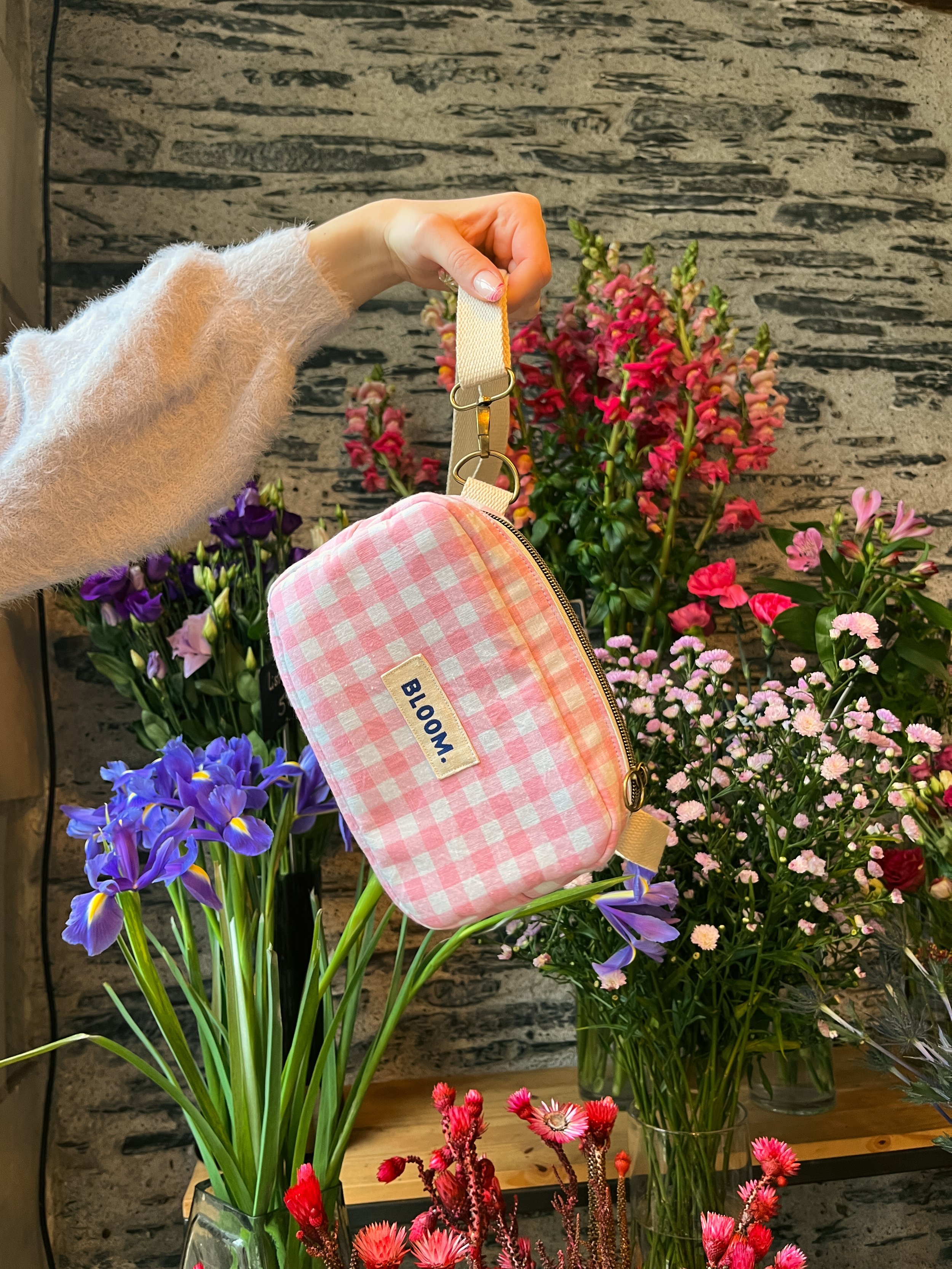 Banane Éléa vichy rose