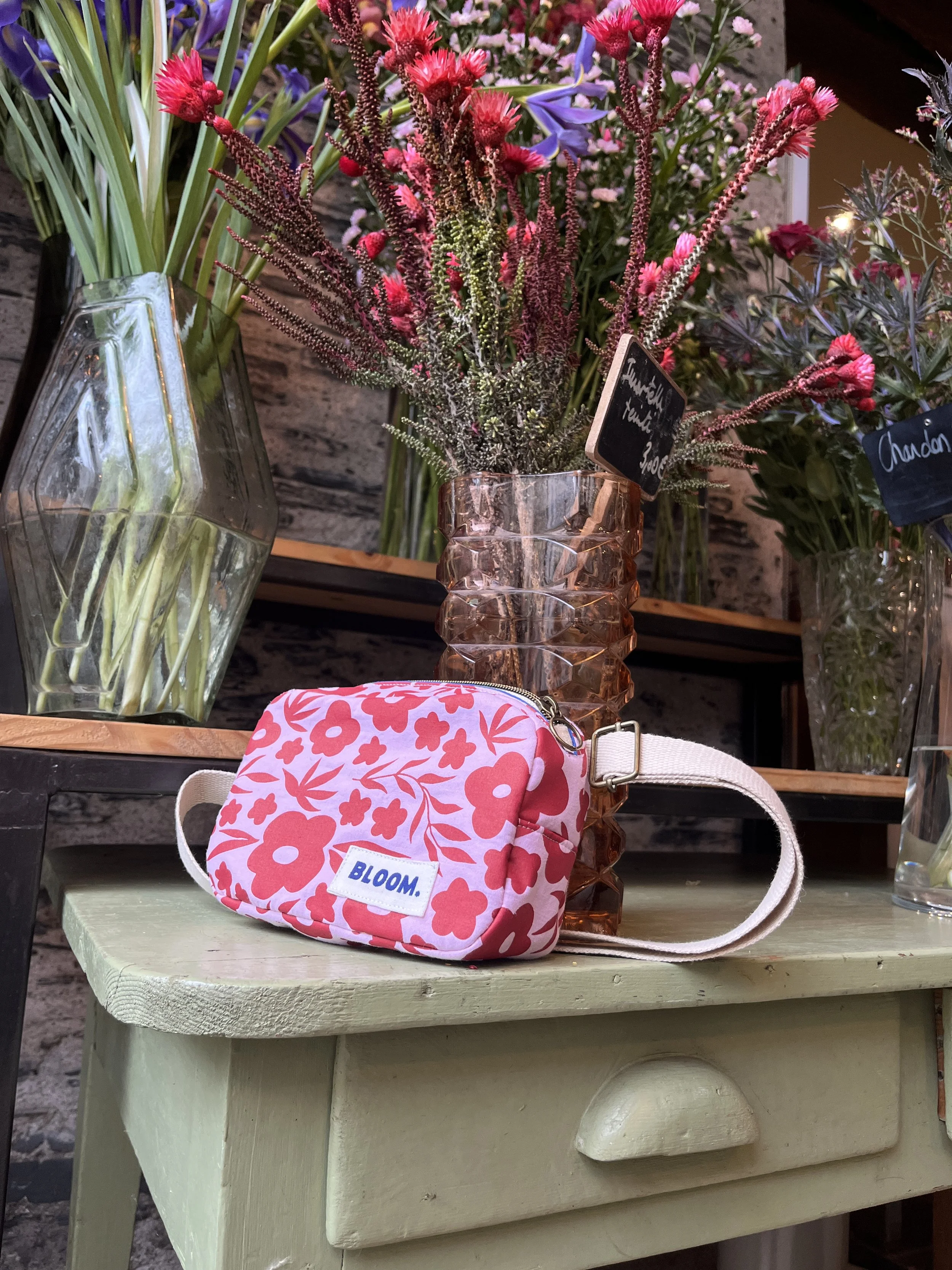 Banane sérigraphiée FLEUR ROSE